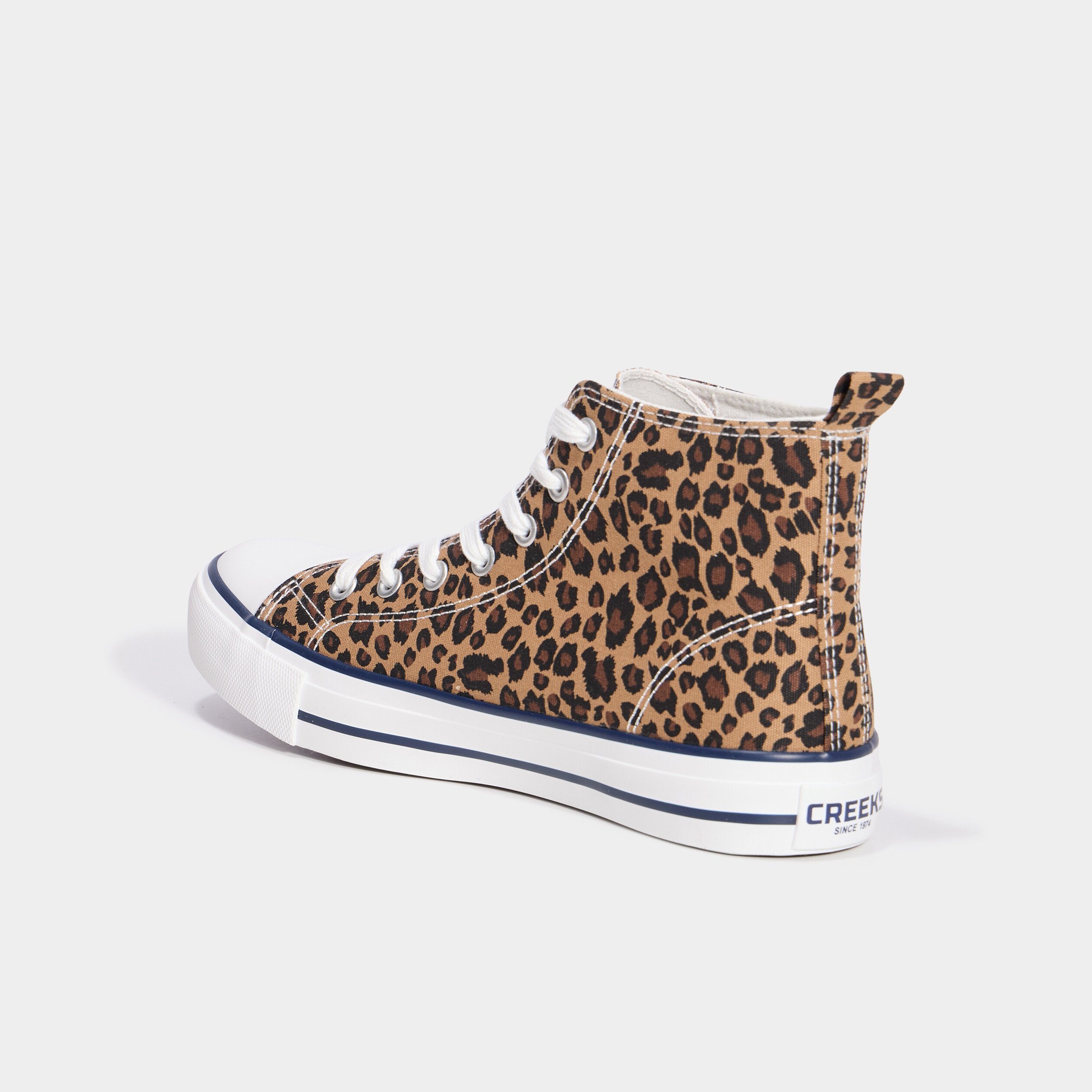 baskets montantes en toile creeks marron fonce femme Baskets montantes en toile Creeks marron foncé femme