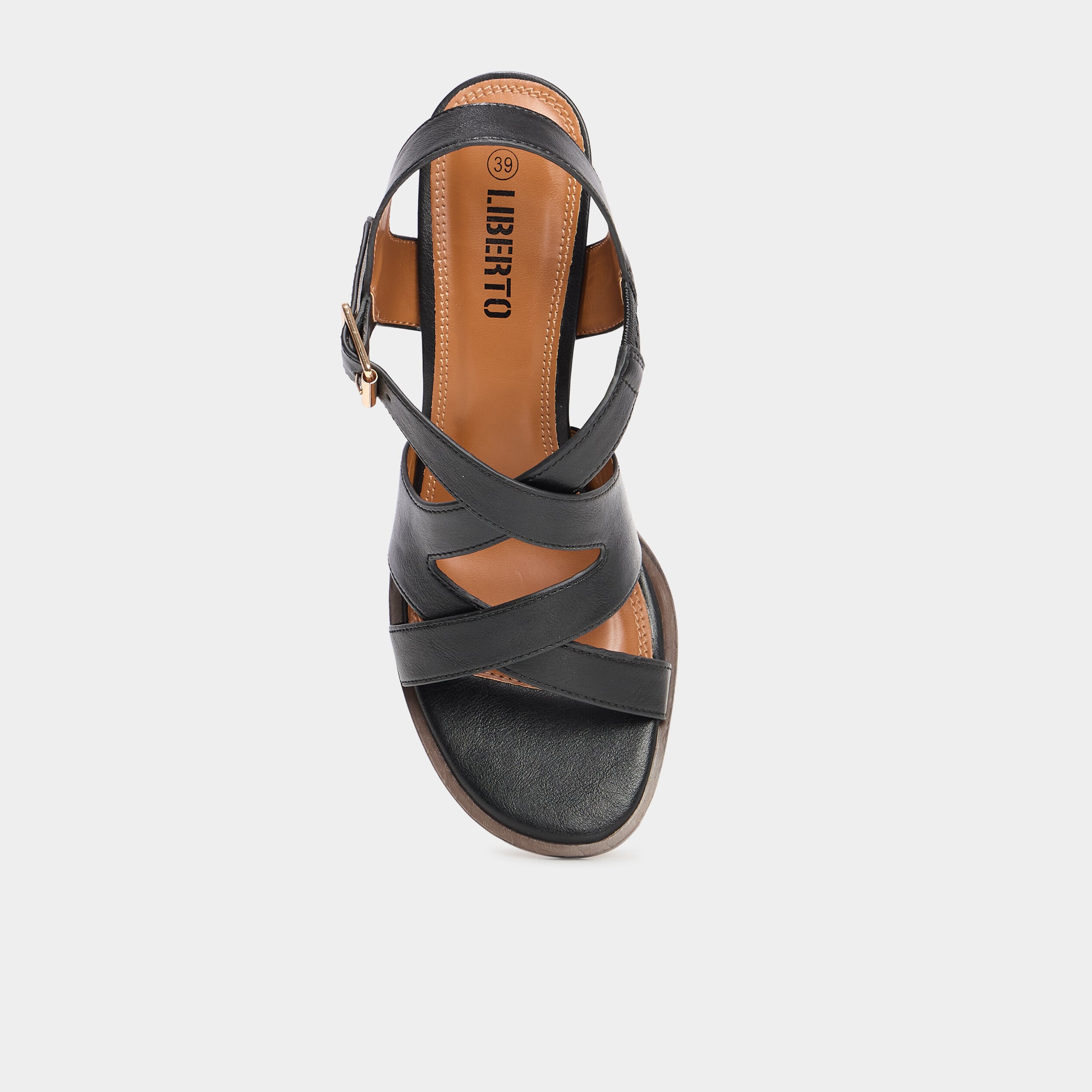 Sandales &agrave; talons Liberto noir femme
