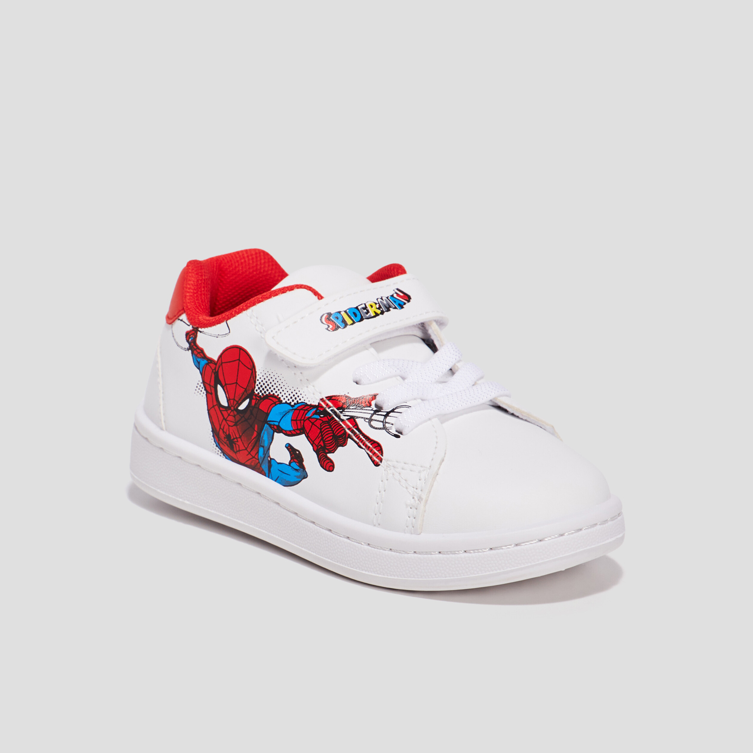tennis a scratchs spider man blanc garcon Tennis à scratchs Spider-Man blanc garçon