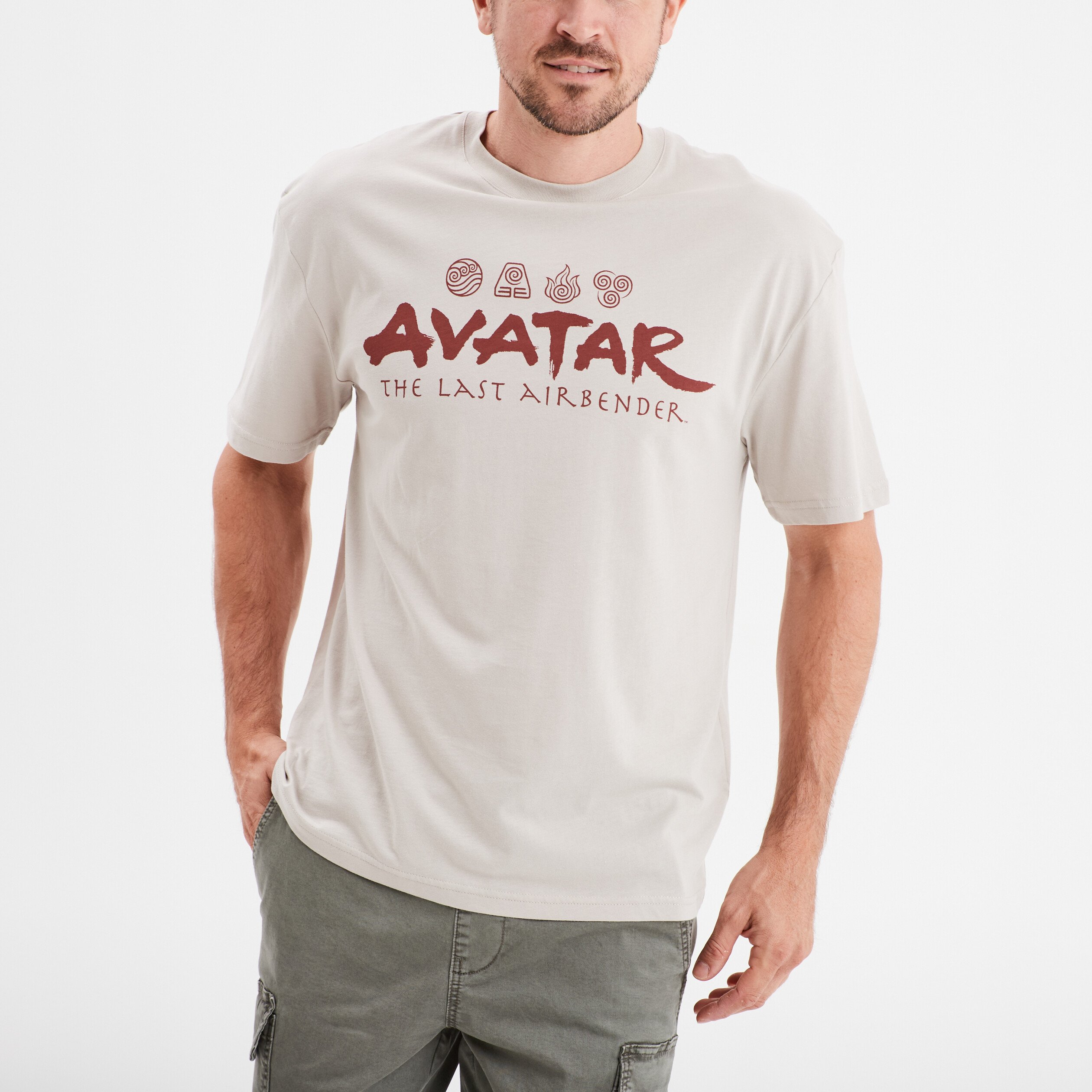 t shirt manches courtes coton avatar sable homme T-shirt manches courtes coton Avatar sable homme