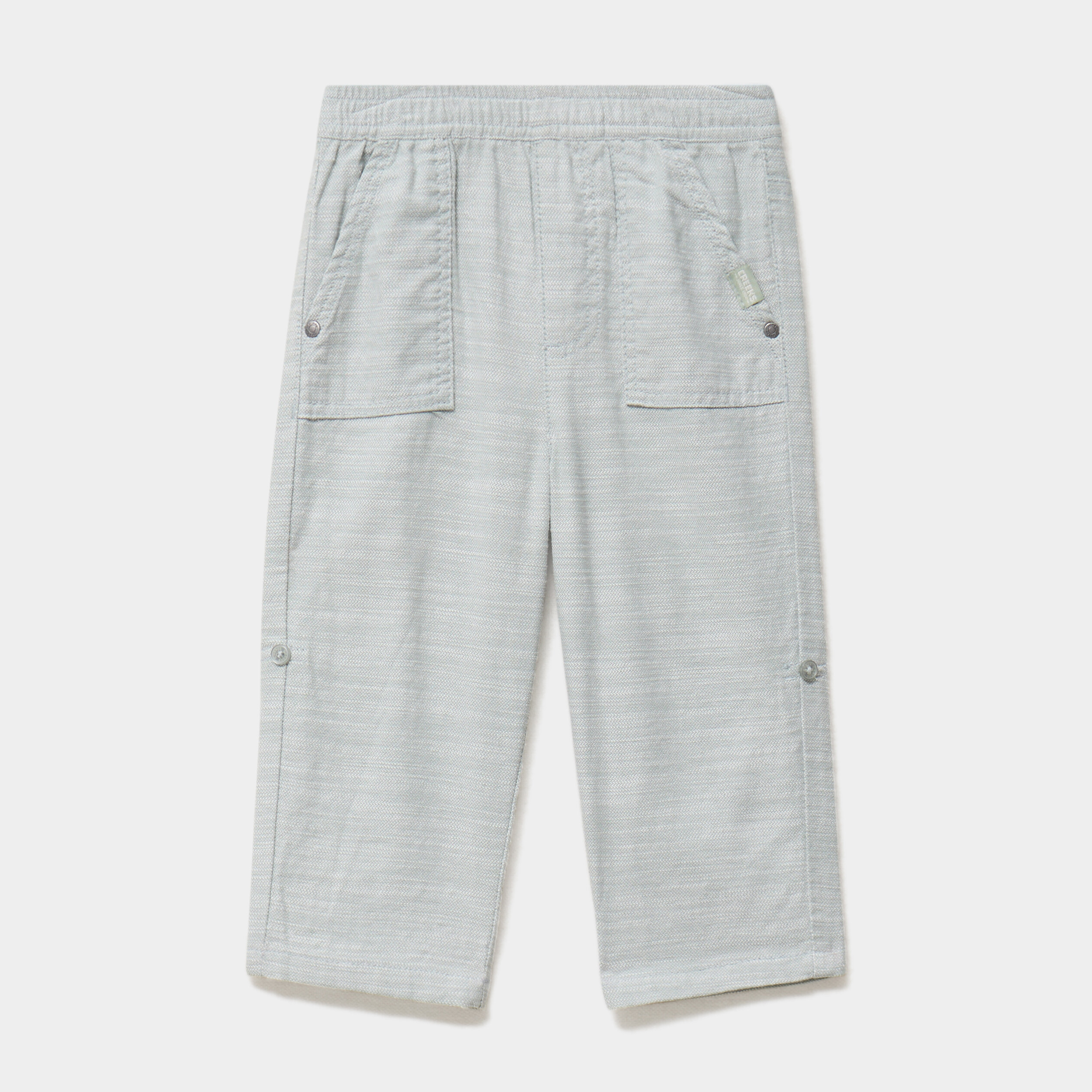 Pantalon 2-en-1 bermuda coton vert pastel b&eacute;b&eacute; gar&ccedil;on