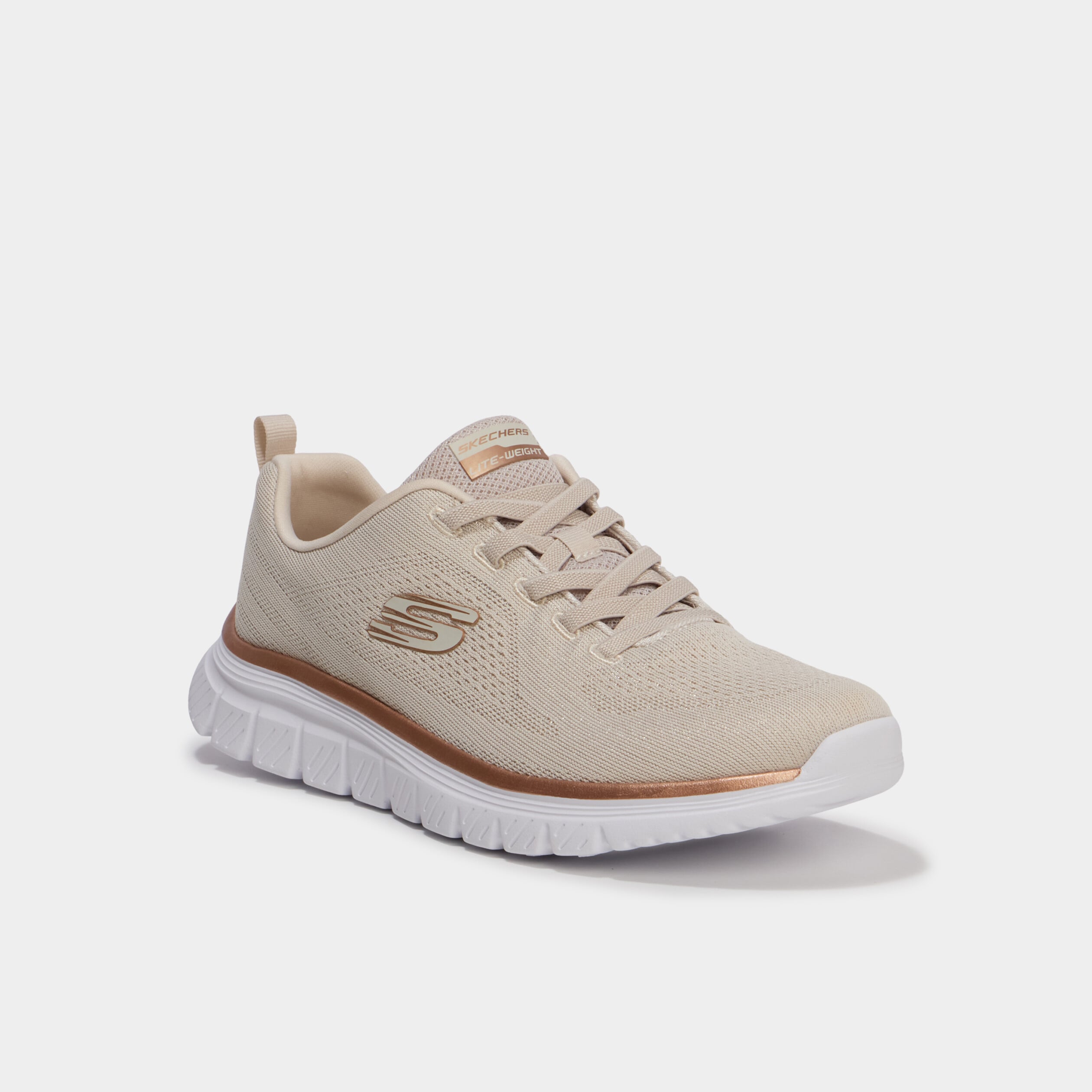 Baskets running Skechers Graceful blanc femme