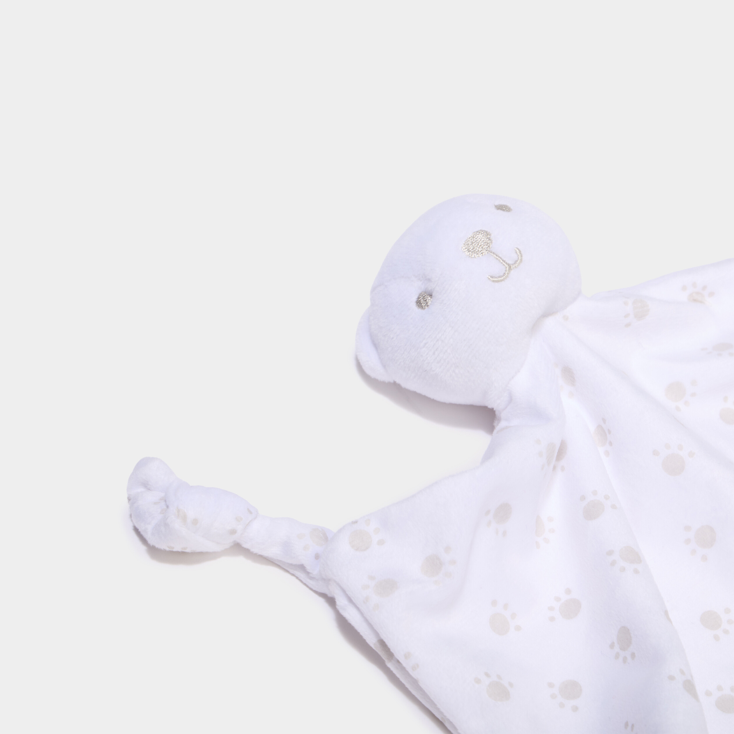 Doudou ours effet velours taupe b&eacute;b&eacute;