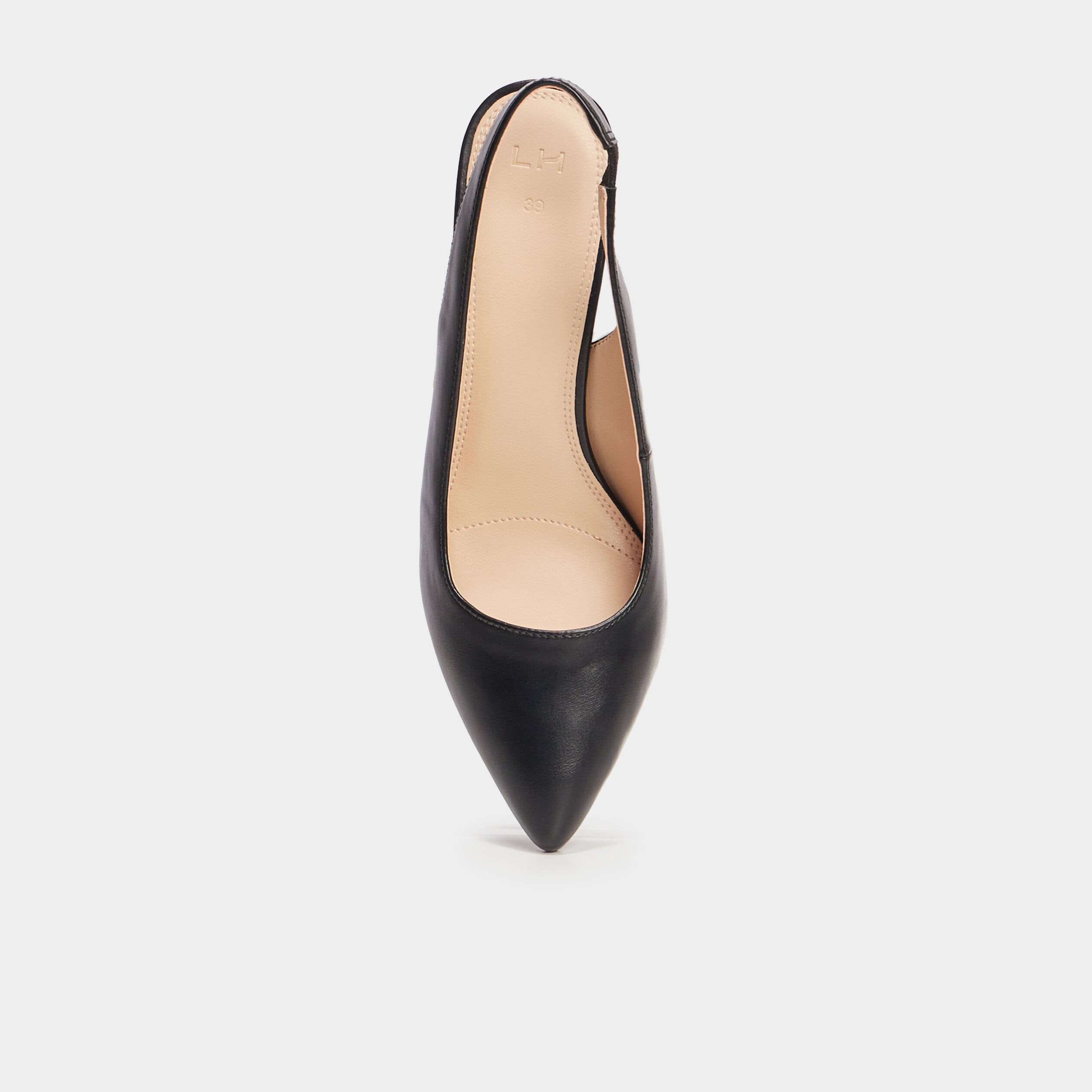 Escarpins &agrave; talons bouts pointus noir femme