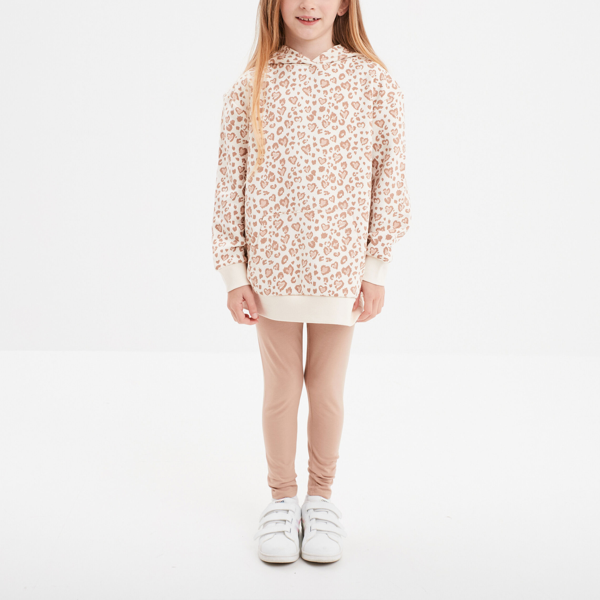 ensemble sweat long et legging beige fille Ensemble sweat long et legging beige fille