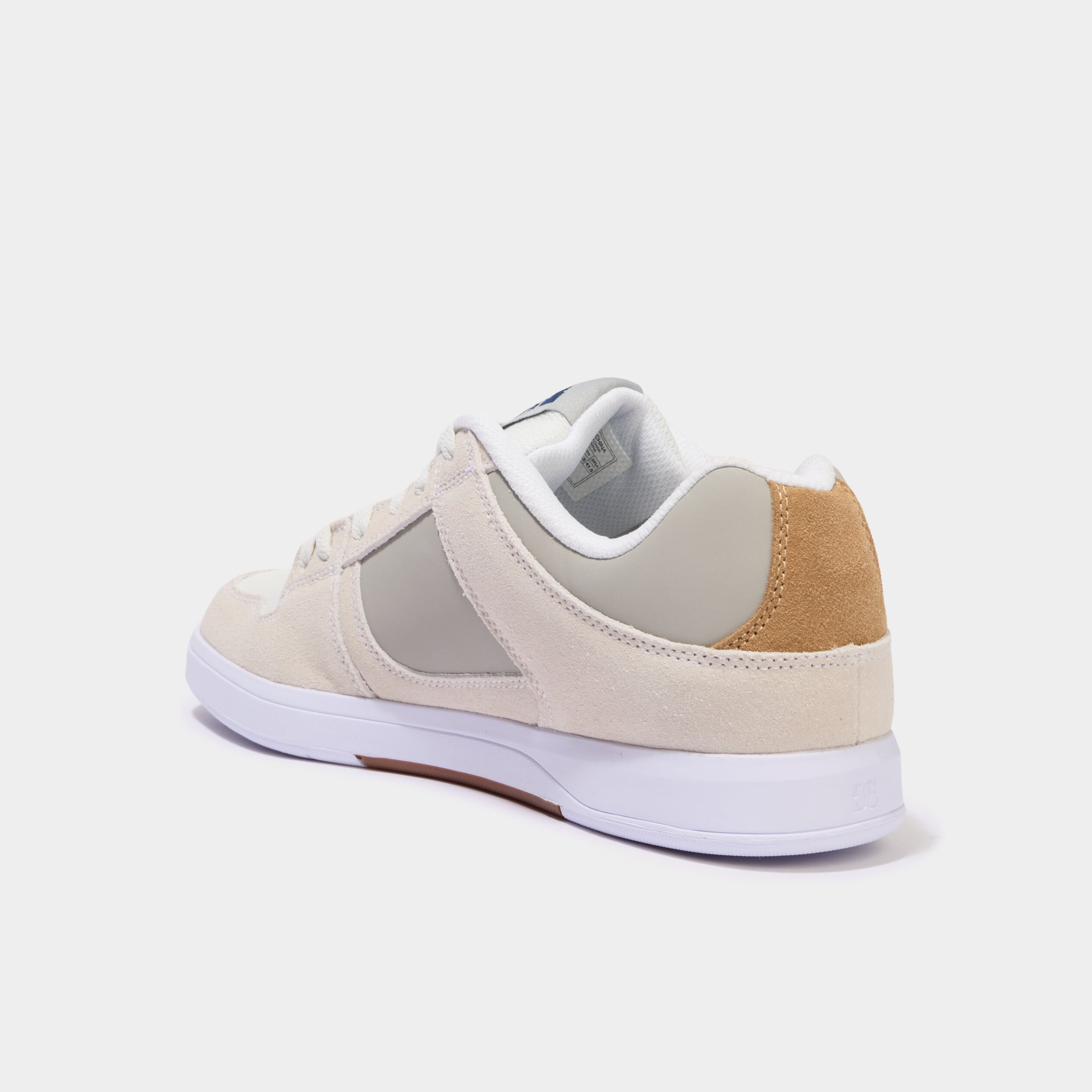 Baskets en cuir su&eacute;dine antid&eacute;rapantes sable homme