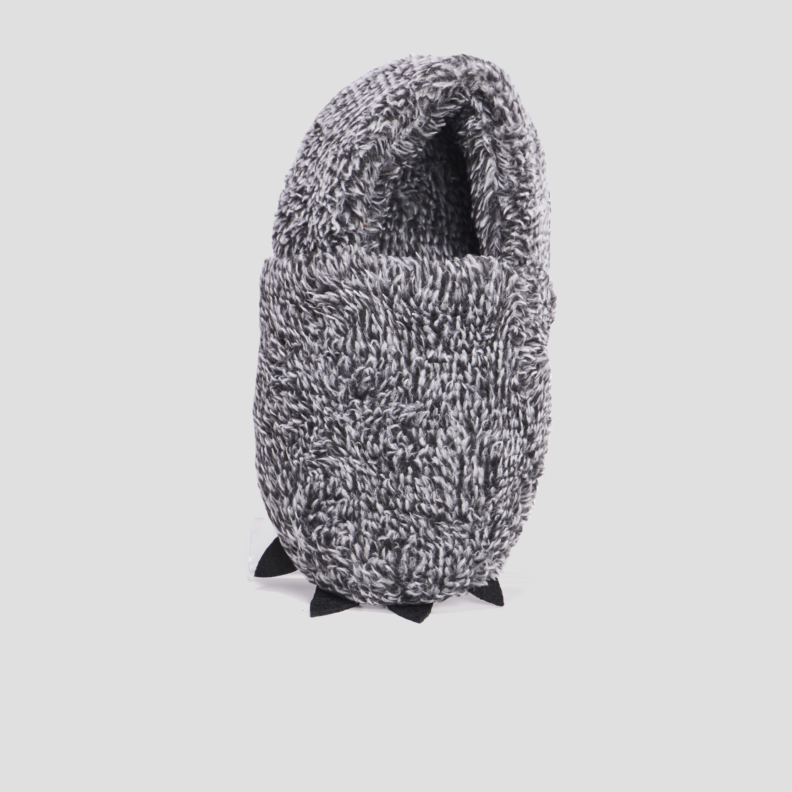 Chaussons en imitation fourrure gris garçon