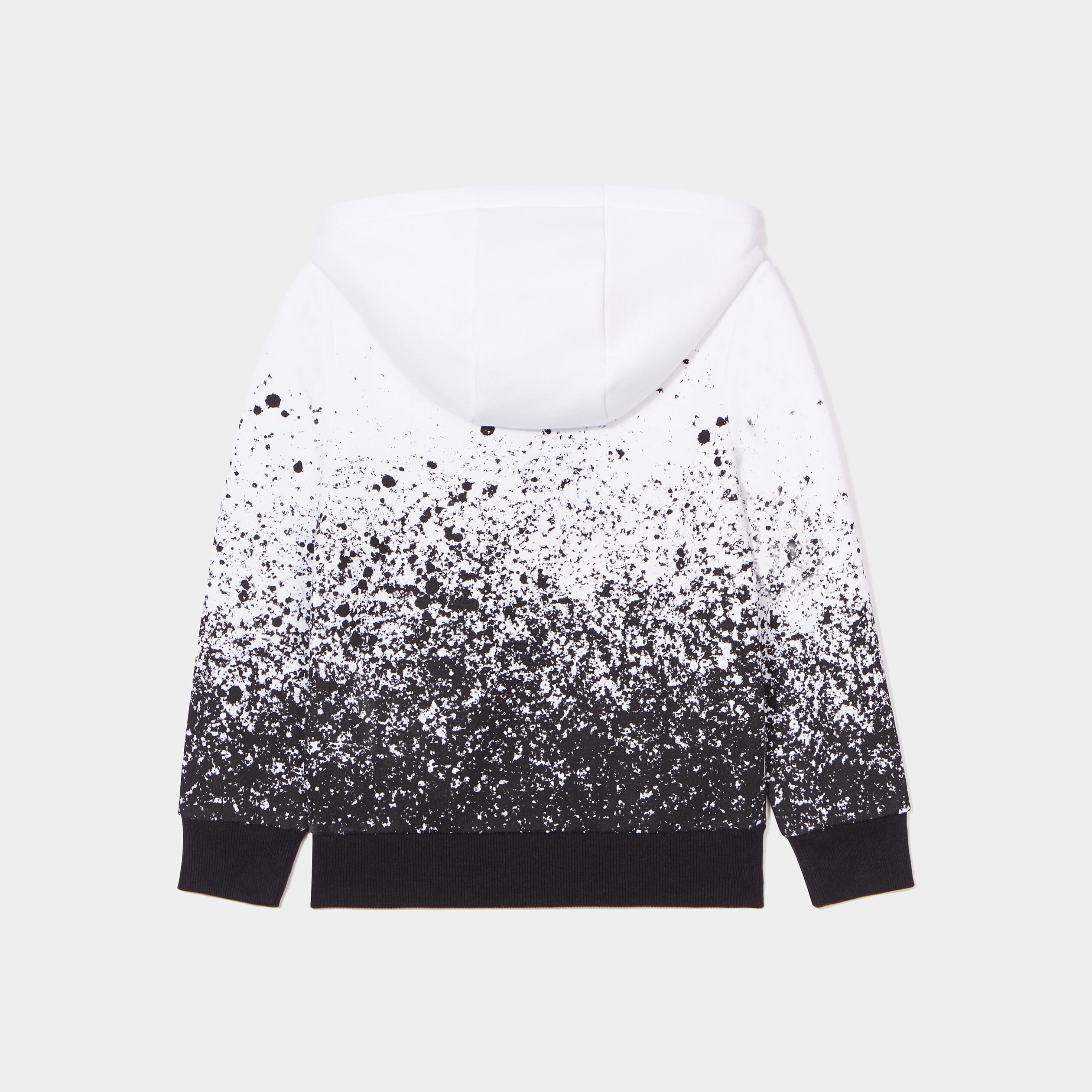 Sweat molleton &agrave; capuche hoodie blanc gar&ccedil;on