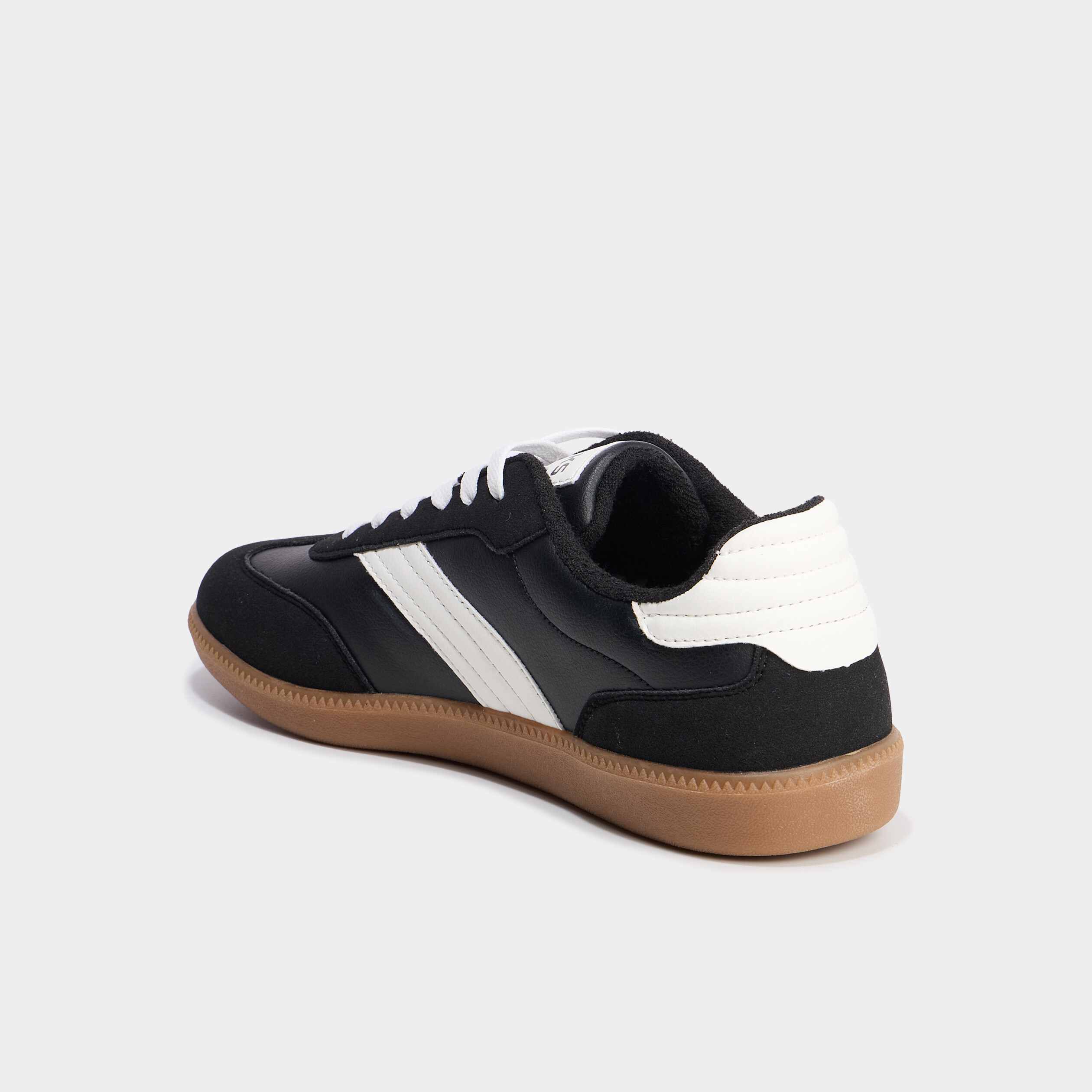 Tennis basses &agrave; lacets noir homme
