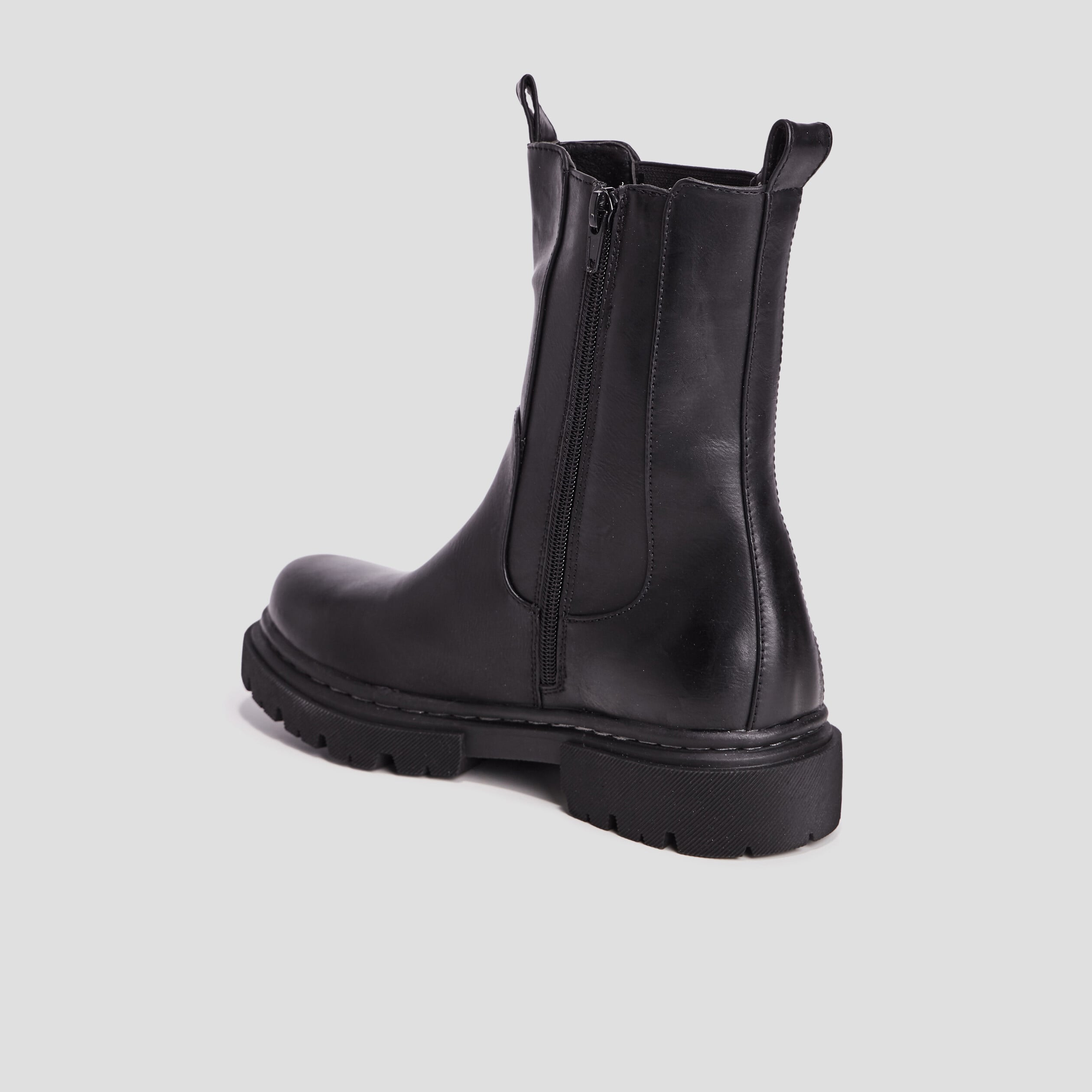 Bottines chelsea &eacute;lastiqu&eacute;es noir femme
