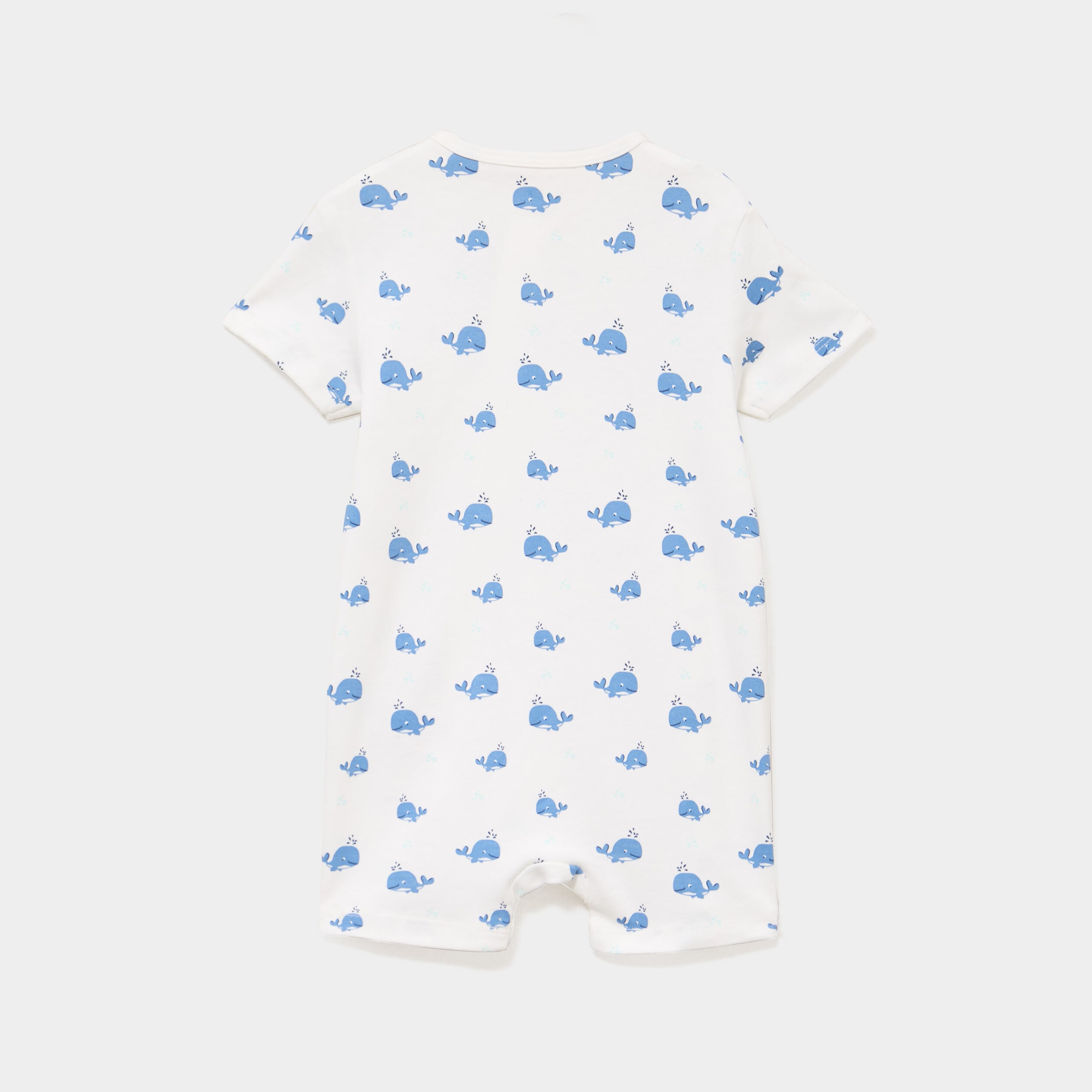 Lot 2 combishorts manches courtes coton ecru b&eacute;b&eacute;