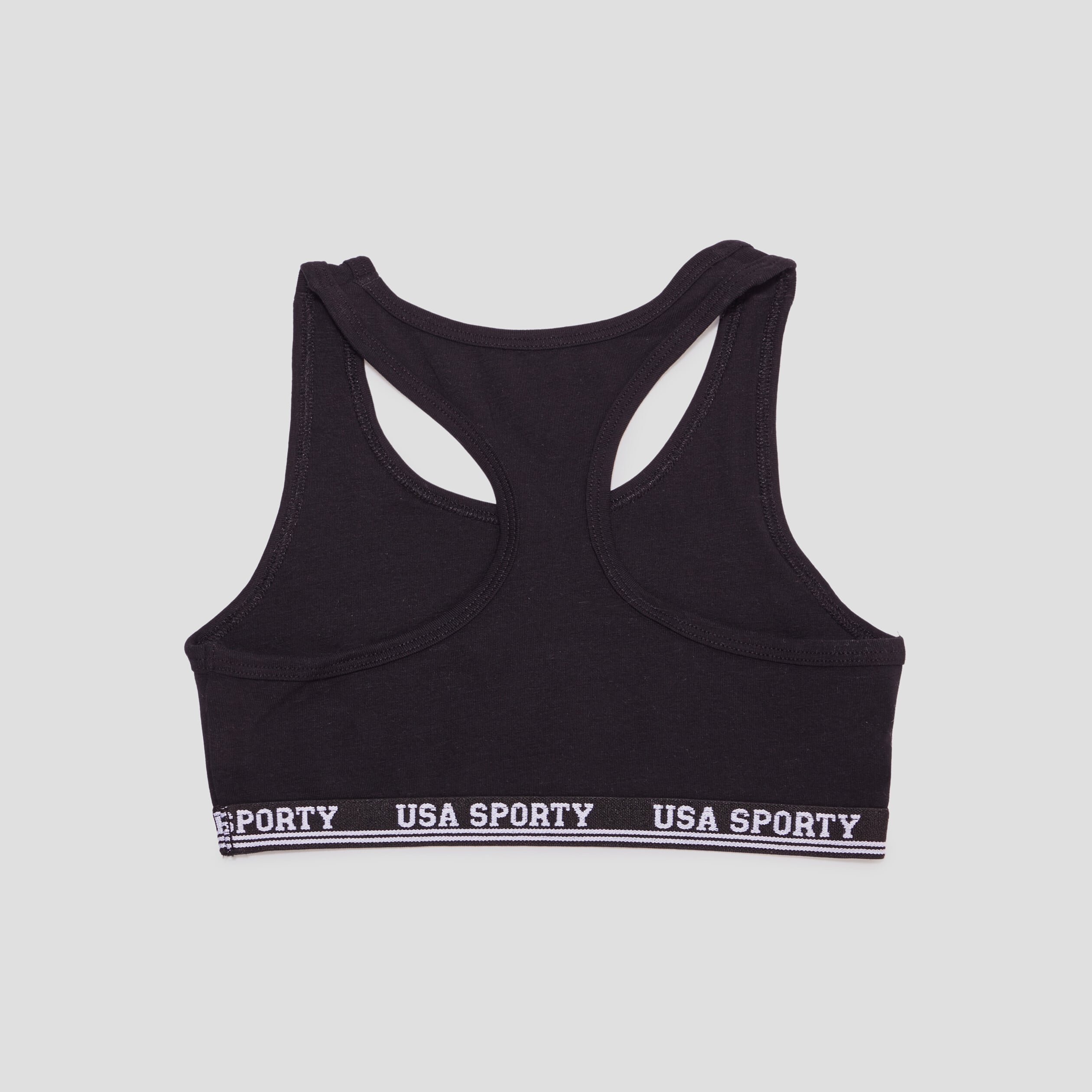 Lot 2 brassi&egrave;res sans coques dos nageur noir fille
