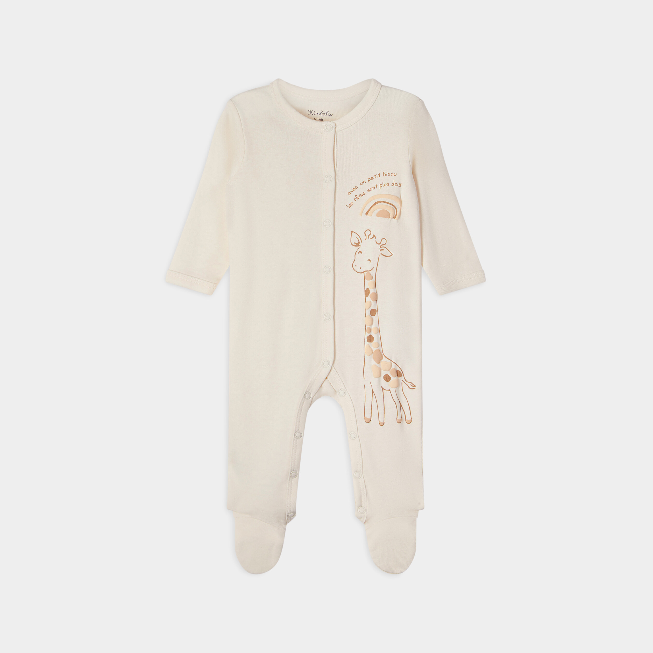 pyjama kimbaloo blanc bebe Pyjama Kimbaloo blanc bébé