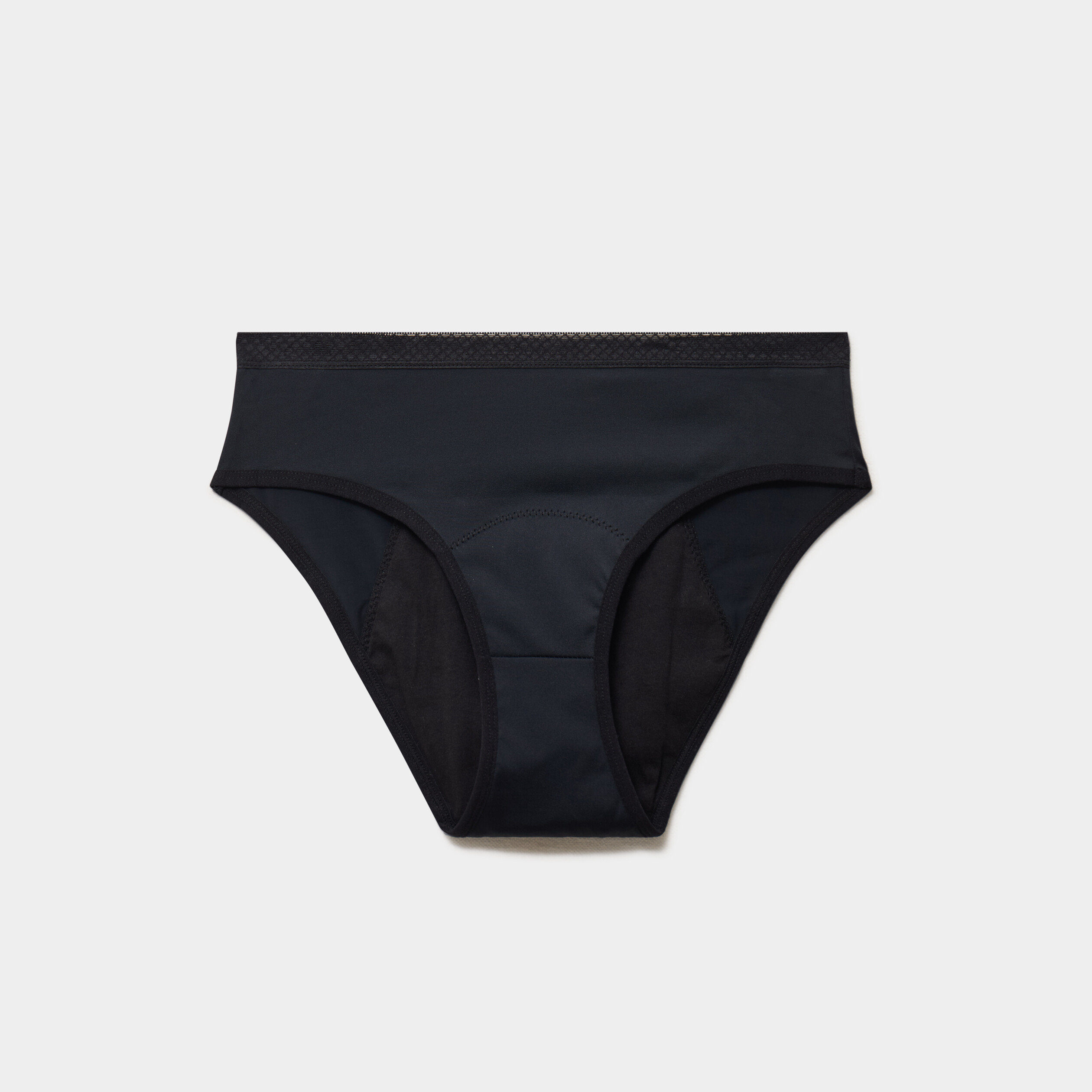 Culotte menstruelle microfibre noir femme