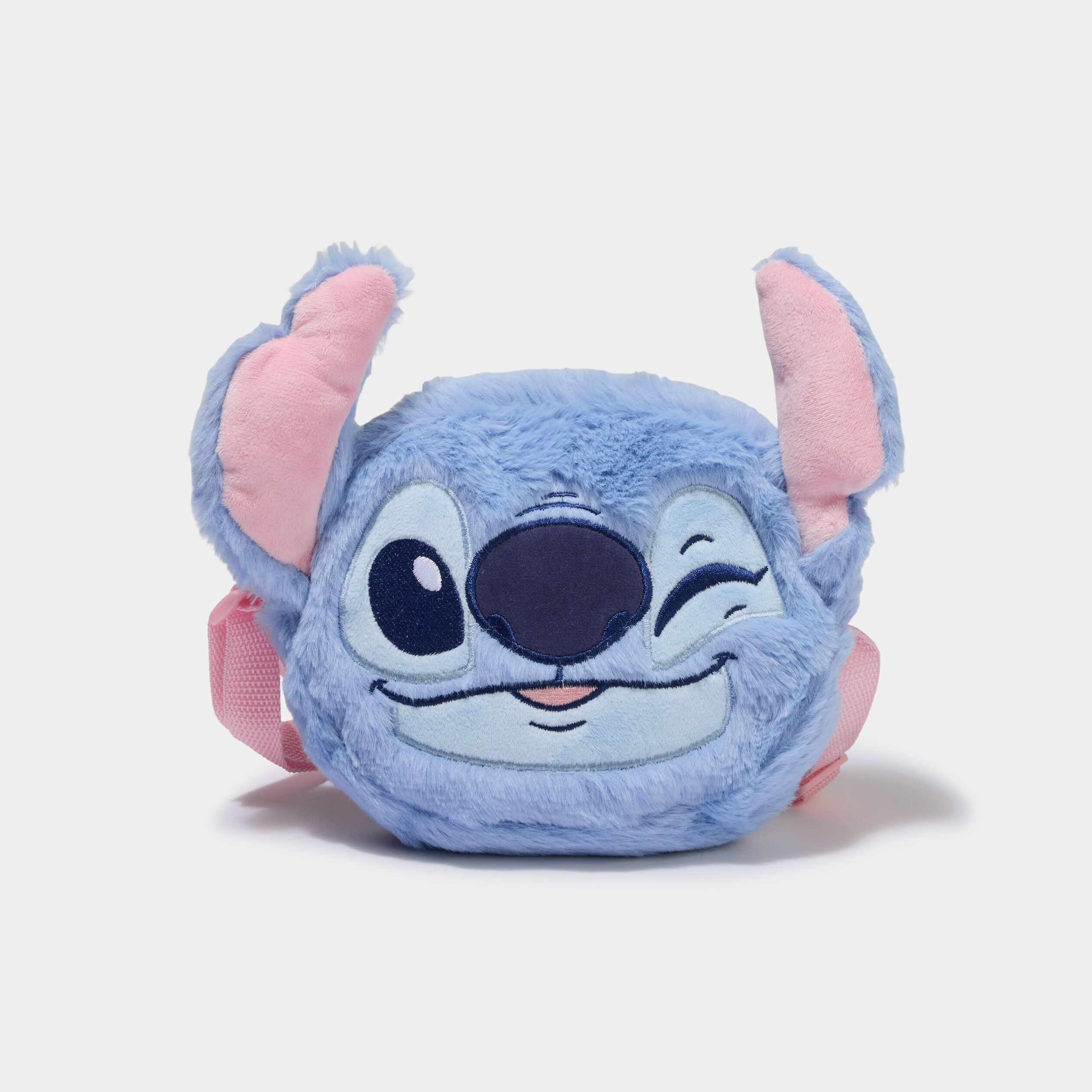 Sac bandouli&egrave;re fausse fourrure Stitch bleu fille