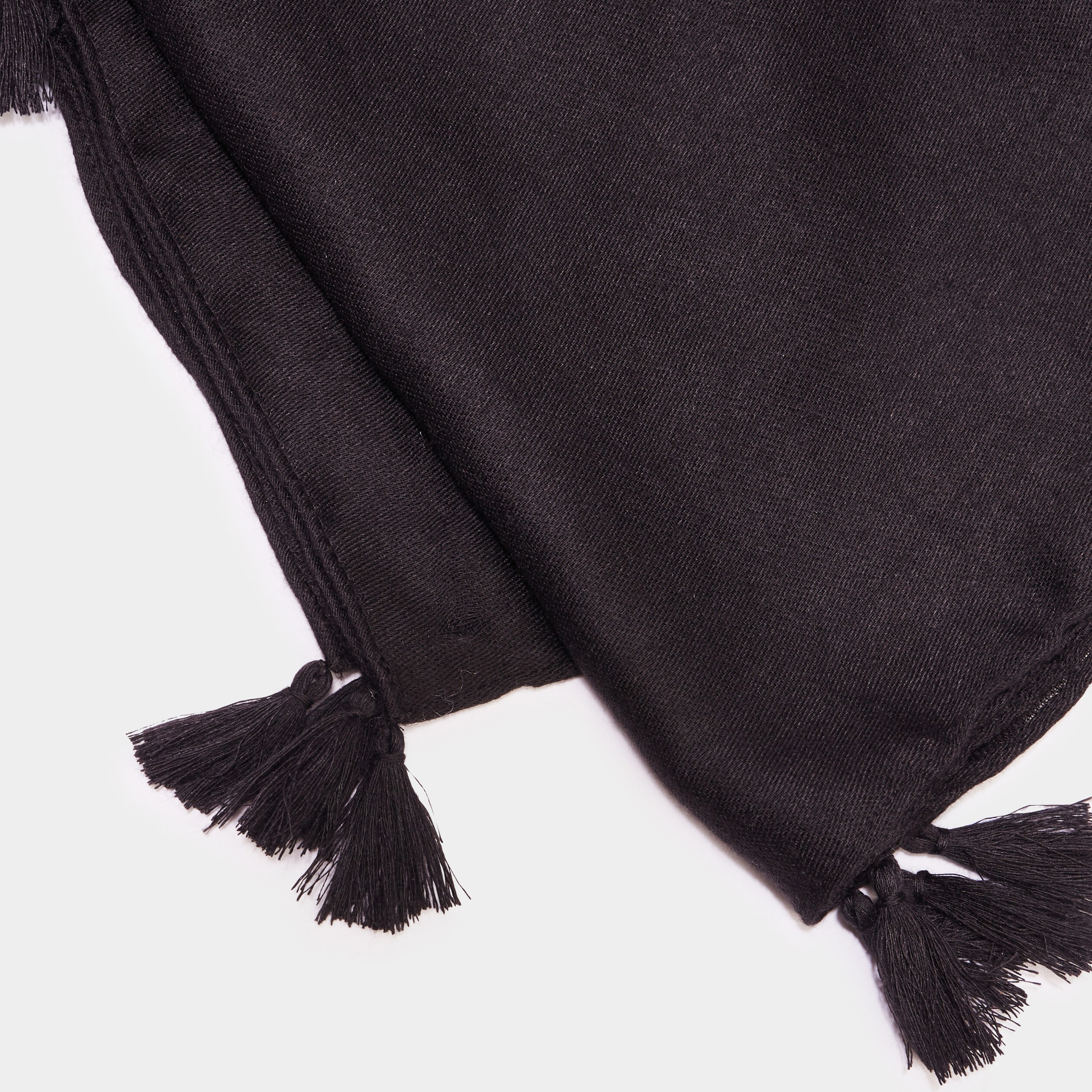 foulard a pompons noir femme Foulard à pompons noir femme
