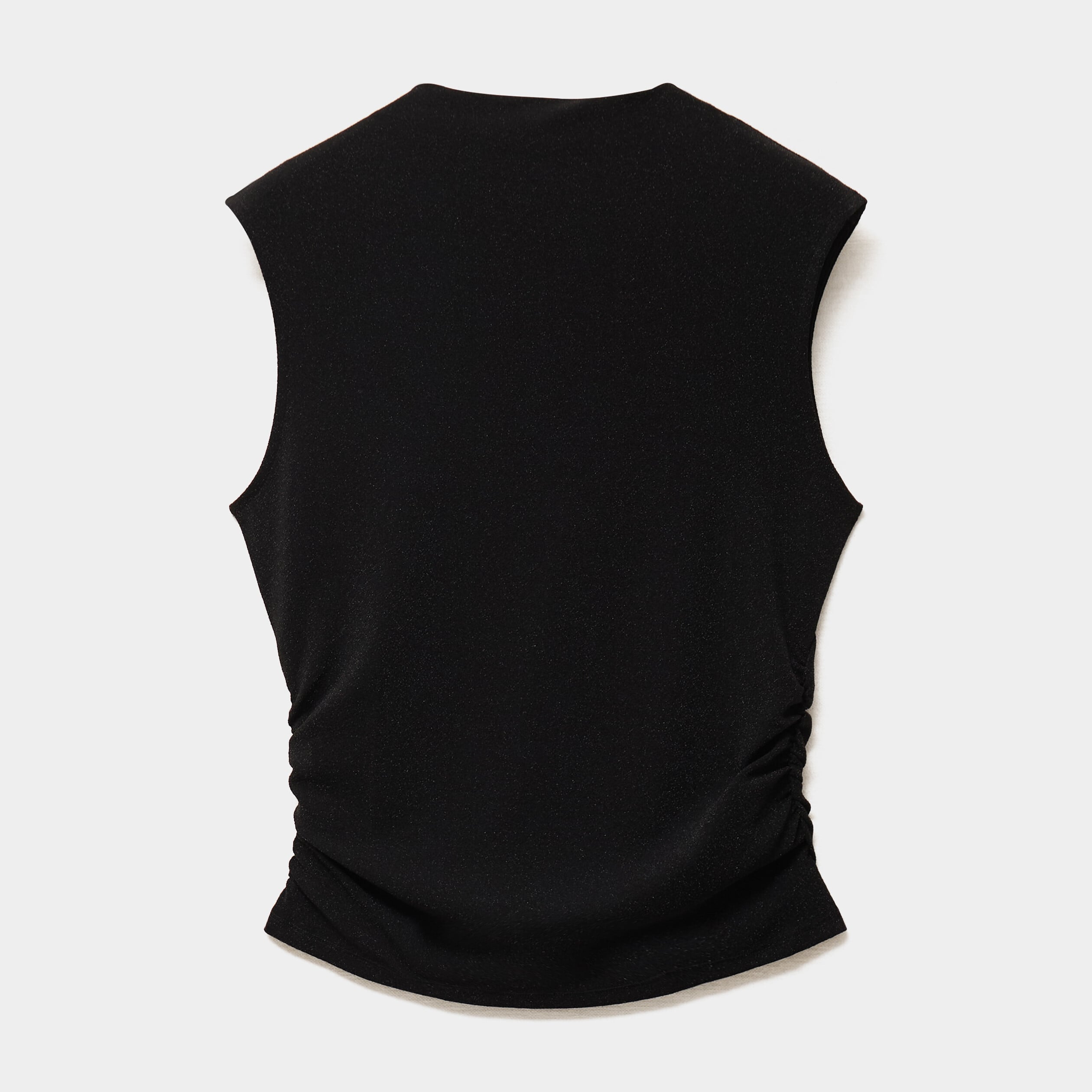 D&eacute;bardeur fronces et paillettes noir femme