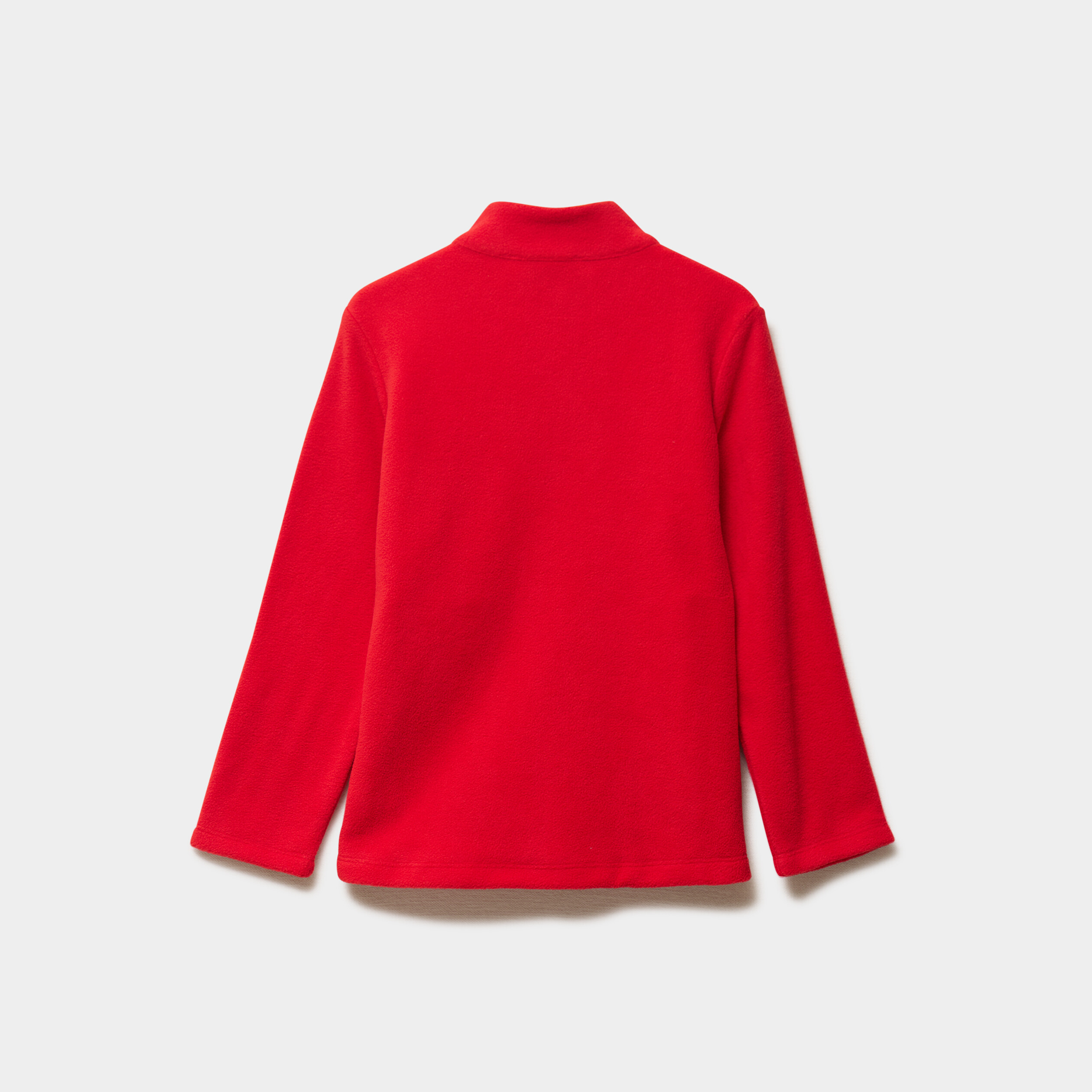 Gilet polaire zipp&eacute; col montant rouge gar&ccedil;on