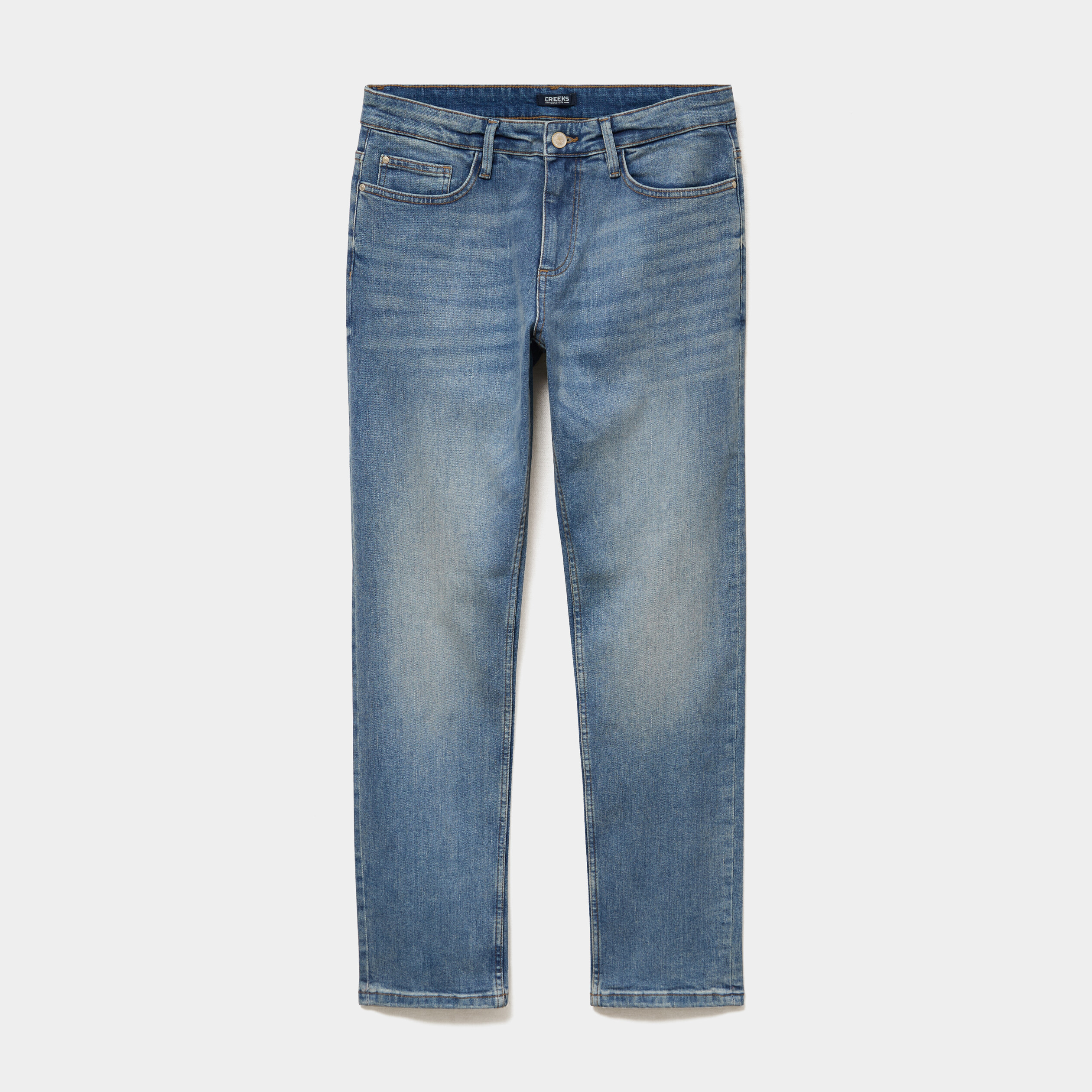 Jeans regular 5 poches denim stone homme