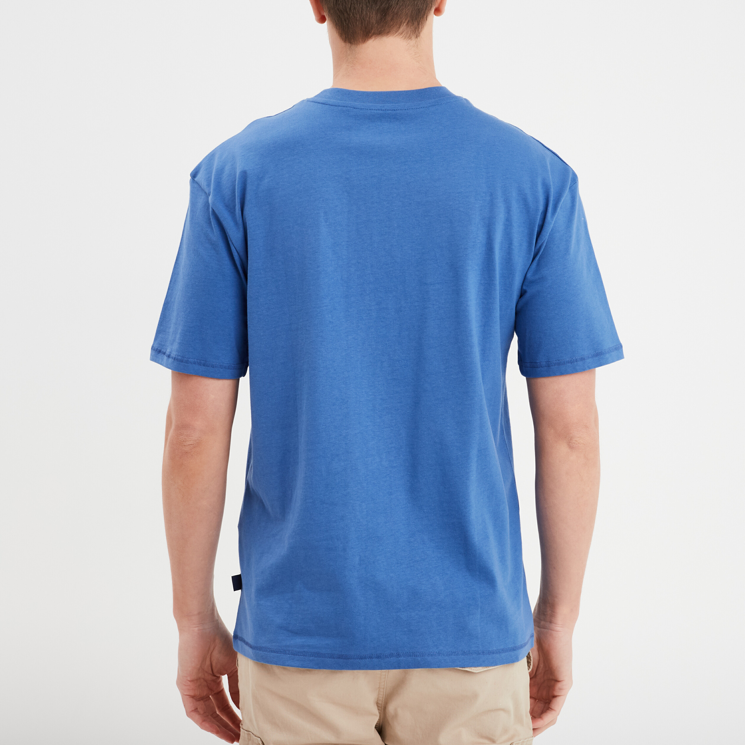 t shirt oversize manches courtes coton bleu roi homme T-shirt oversize manches courtes coton bleu roi homme