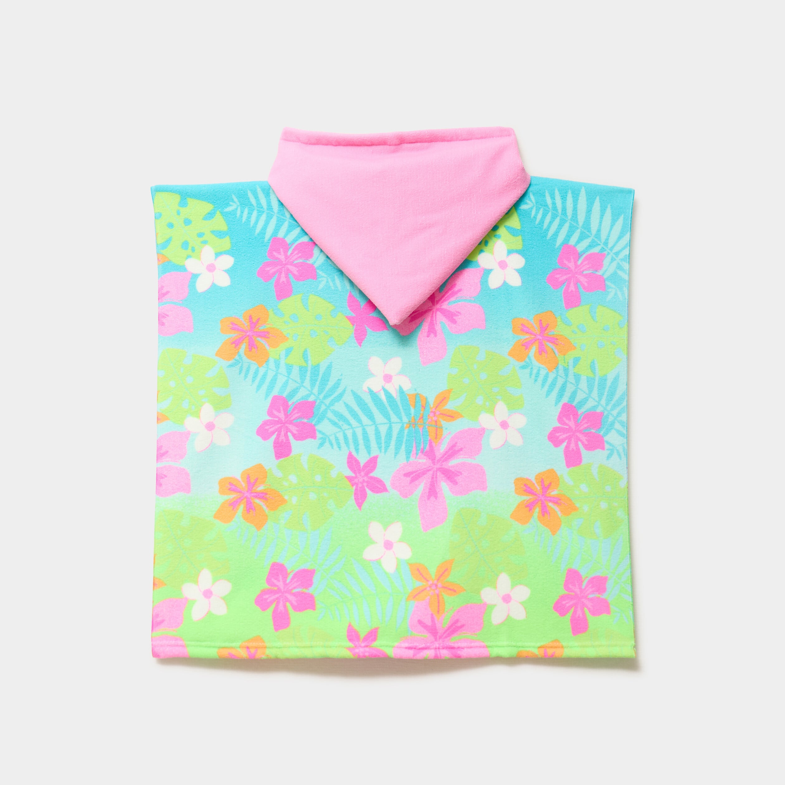 Cape de bain &agrave; capuche Vaiana multicolore fille