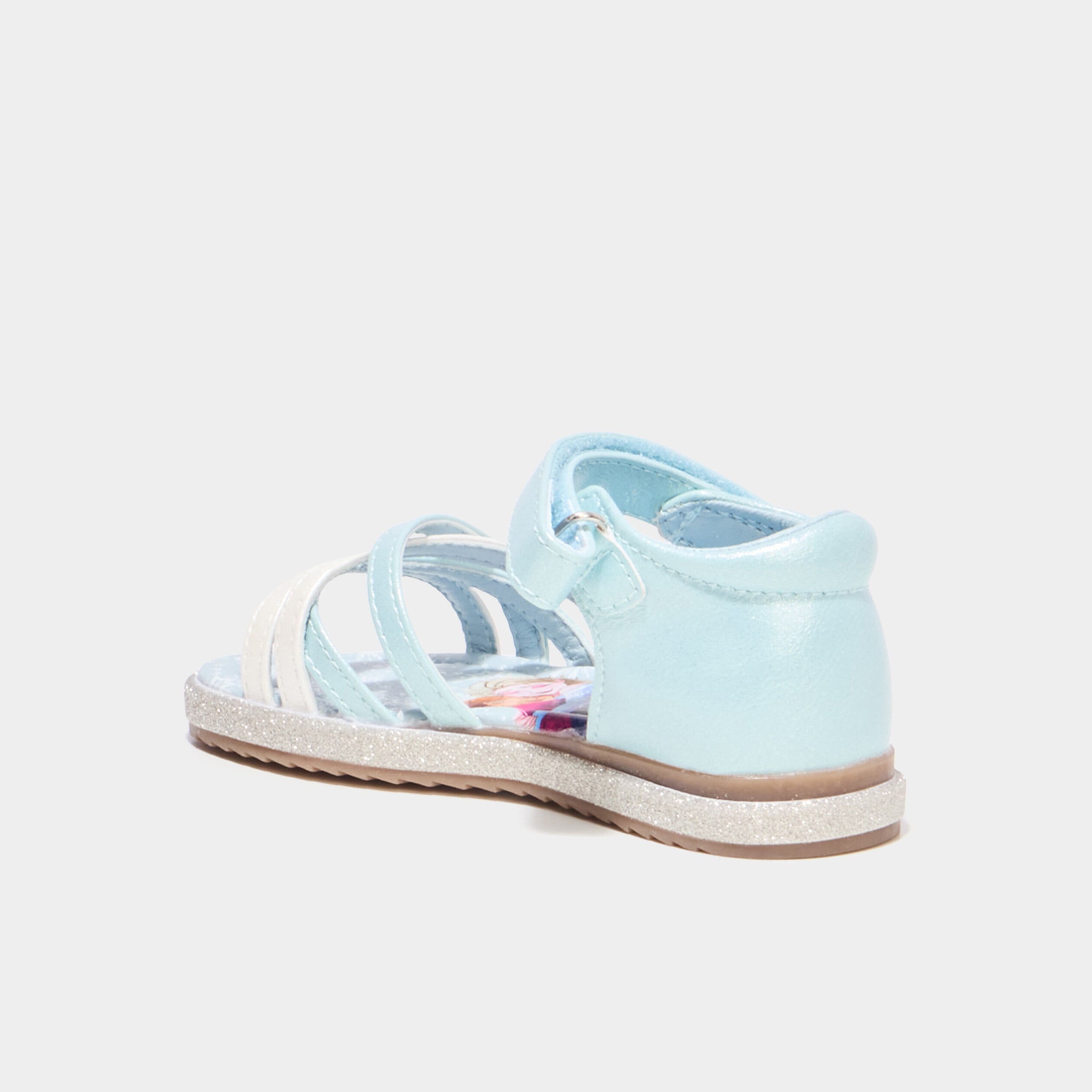 Sandales multibrides Reine des neiges bleu fille
