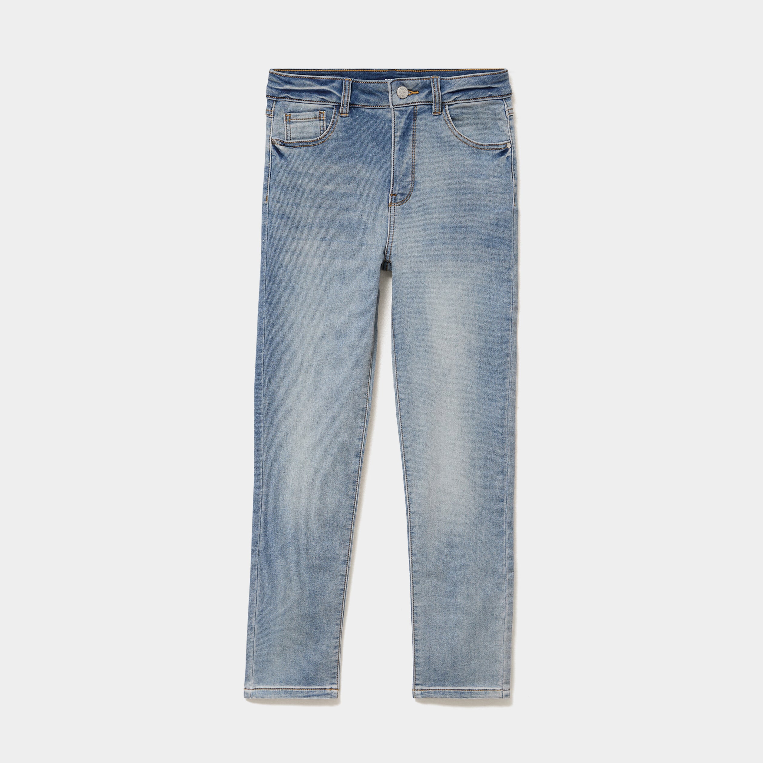 Jean stretch slim 7/8 &egrave;me denim double stone femme