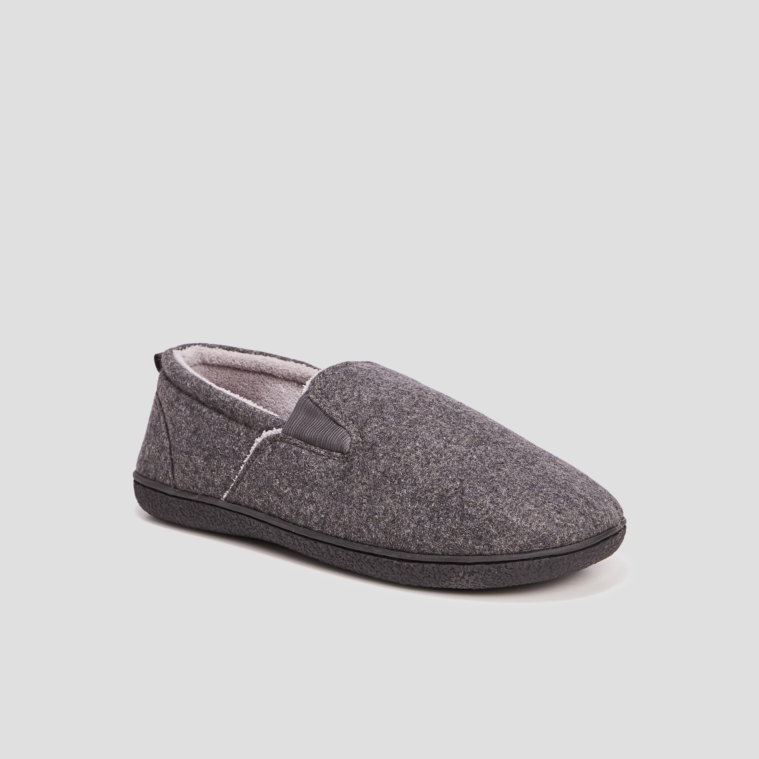 chaussons gris homme Chaussons gris homme