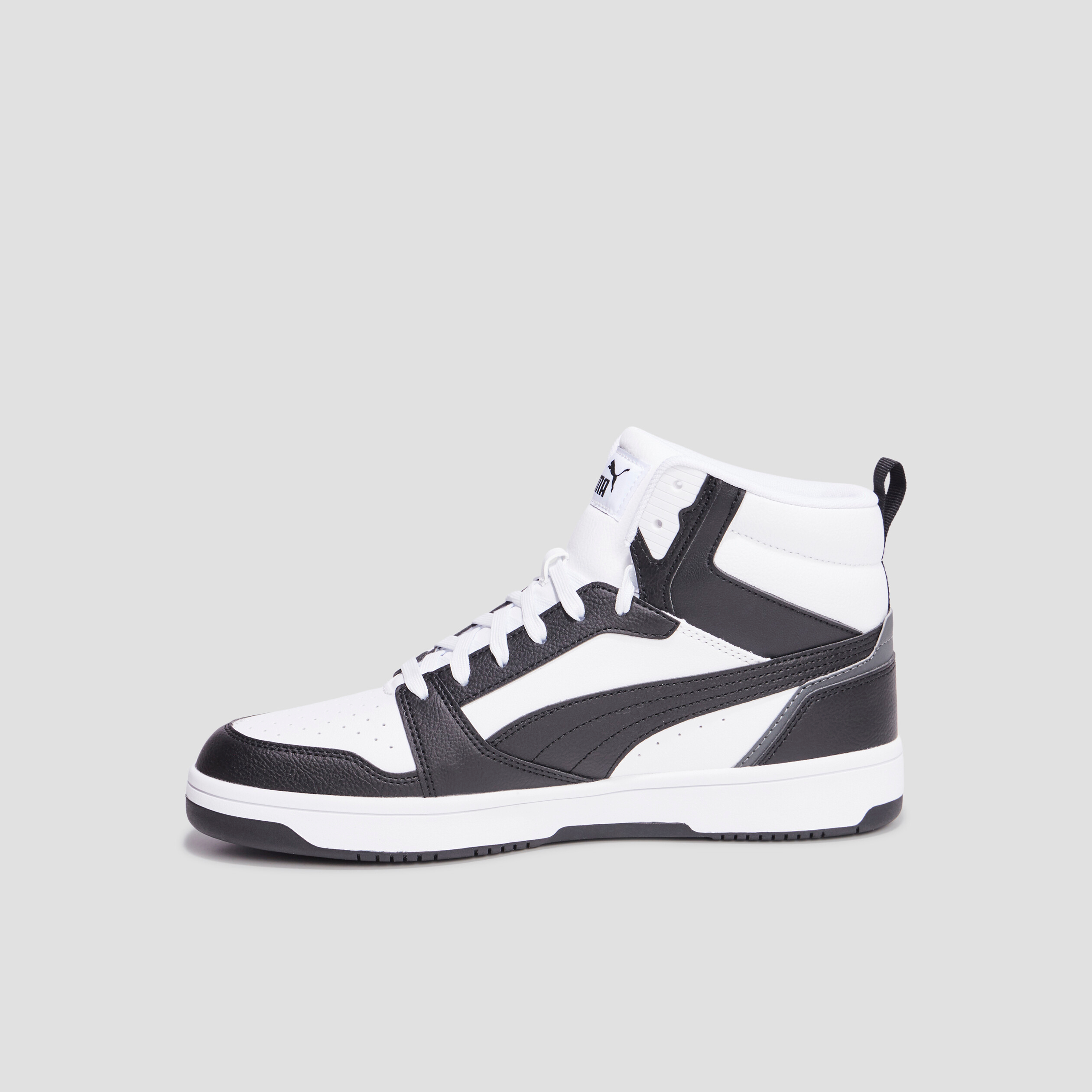 baskets montantes a lacets puma mid noir homme Baskets montantes à lacets Puma Mid noir homme