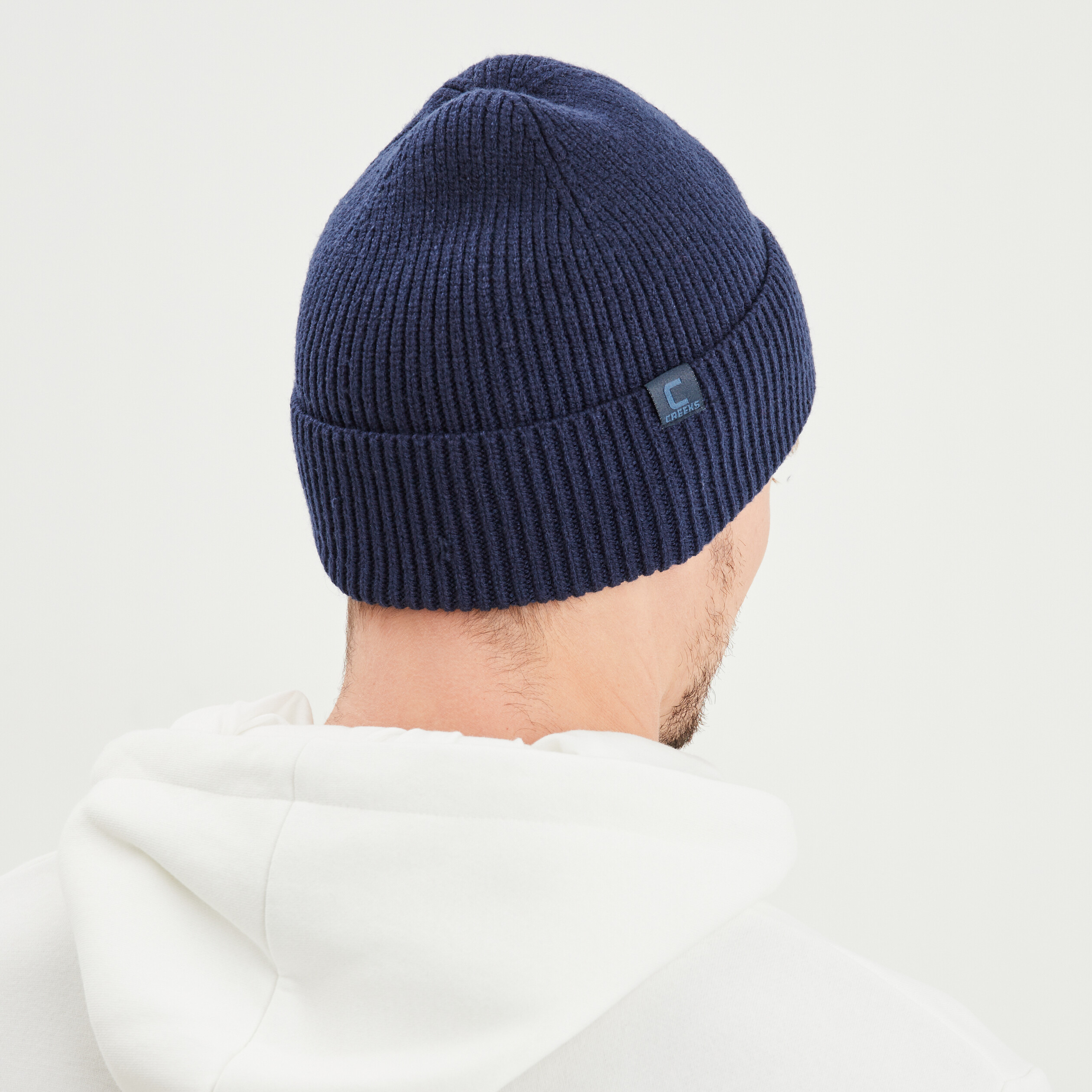 Bonnet tricoté Creeks bleu marine homme