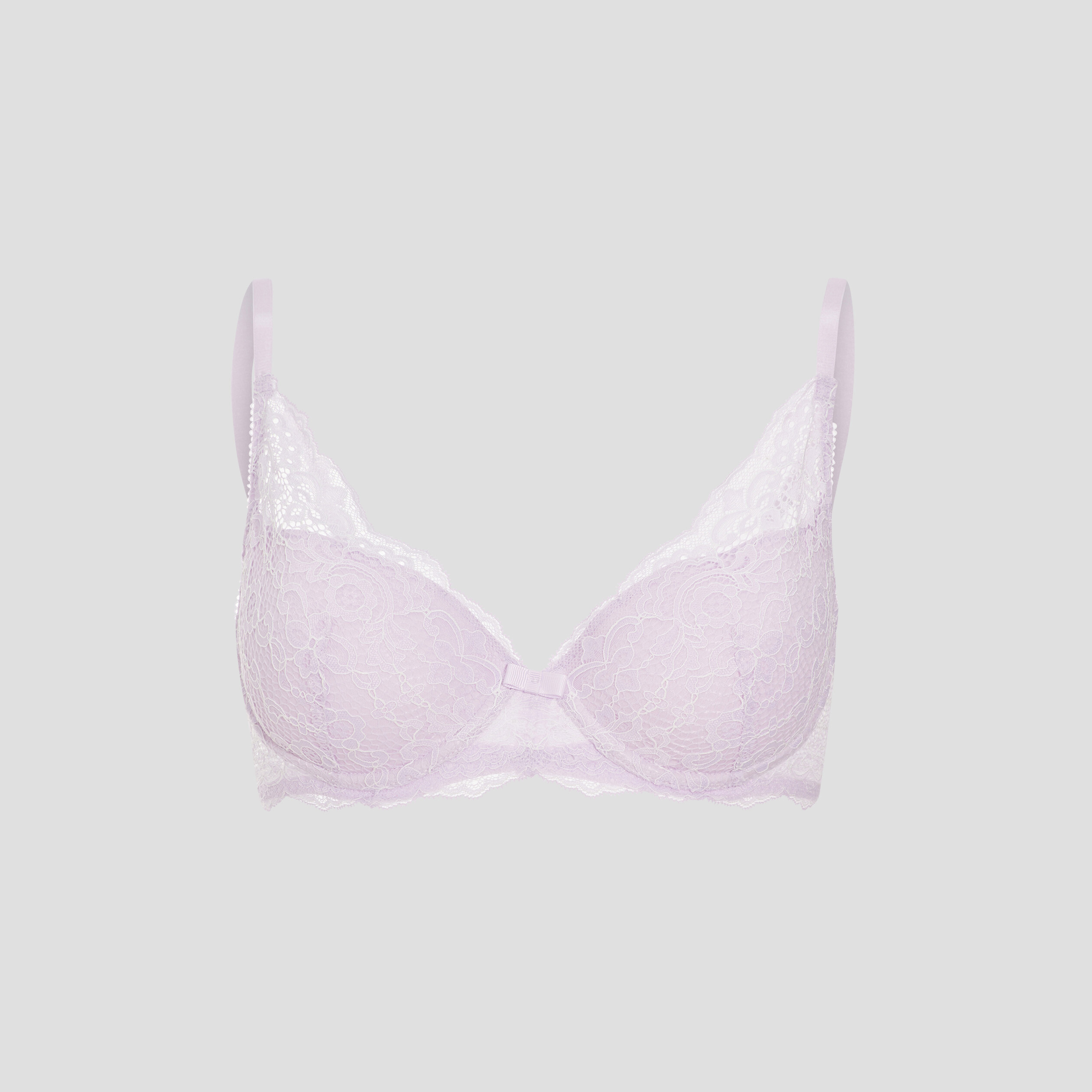 Soutien-gorge foulard en dentelle parme femme
