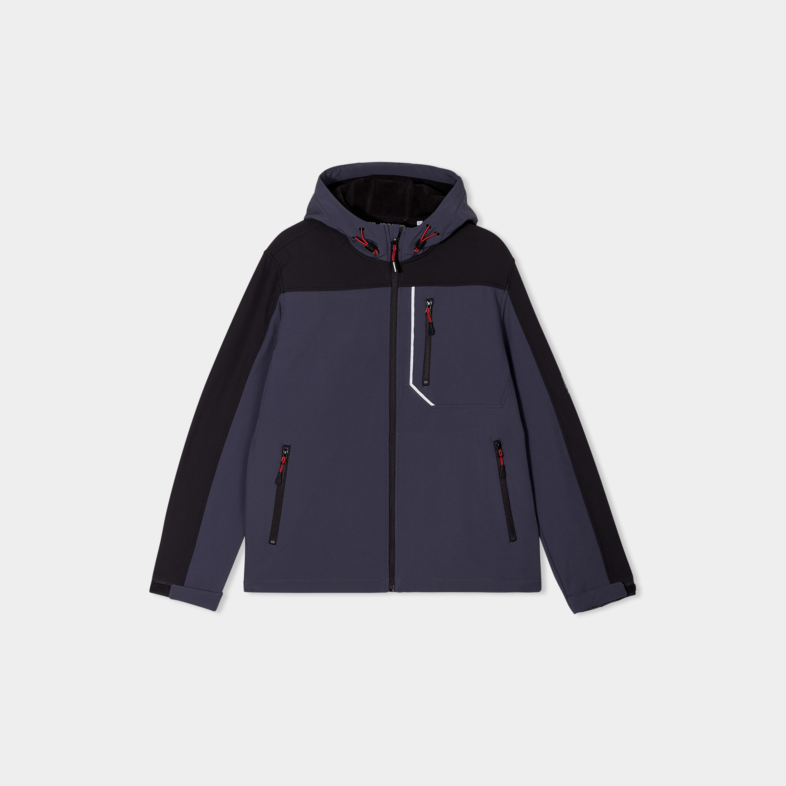 Veste &agrave; capuche d&eacute;perlante Trappeur bleu fonc&eacute; homme