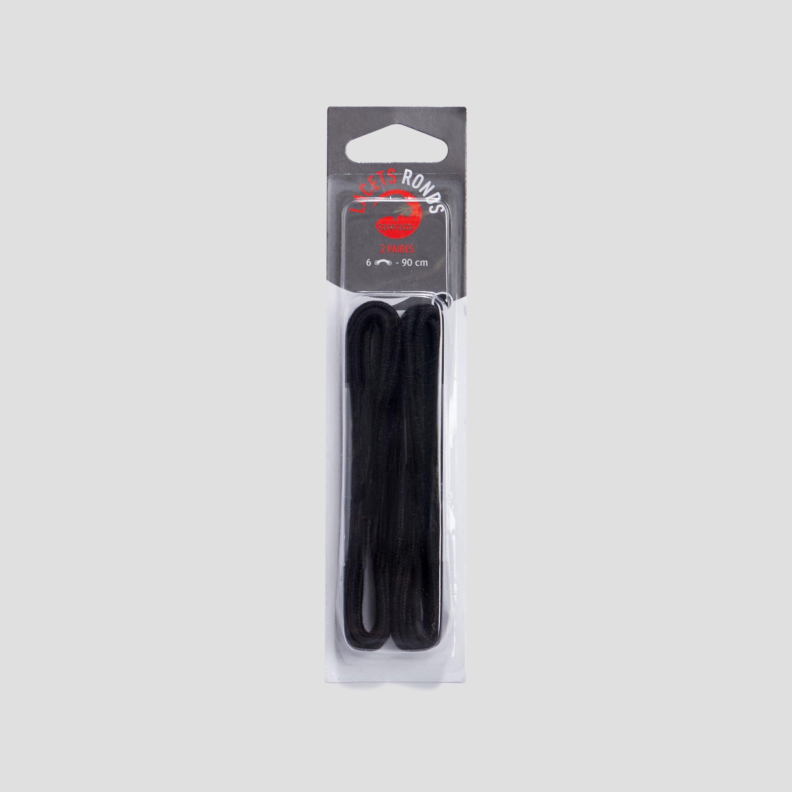 lot 2 paires lacets 90 cm tawata noir mixte Lot 2 paires lacets 90 cm Tawata noir mixte