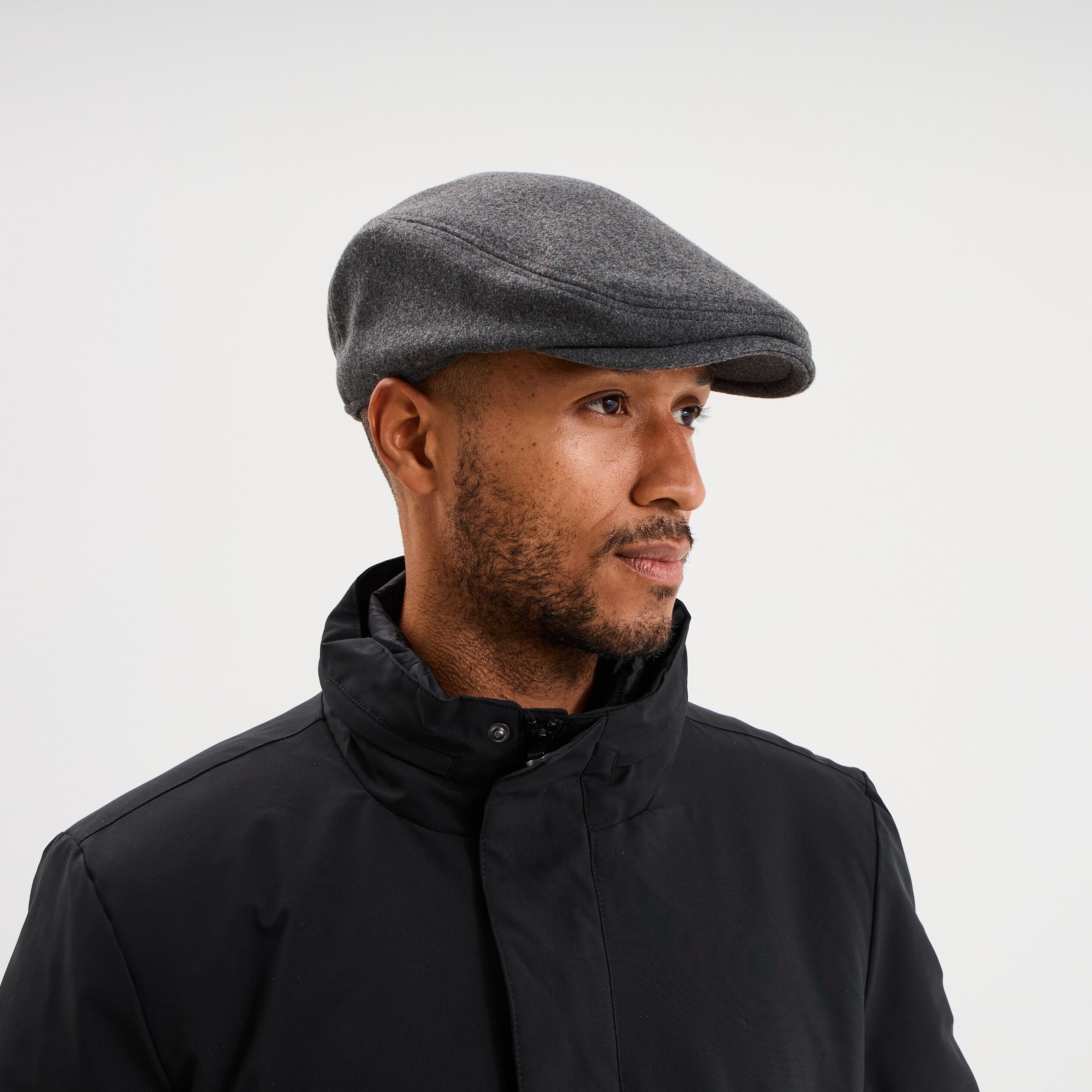Casquette b&eacute;ret gris homme