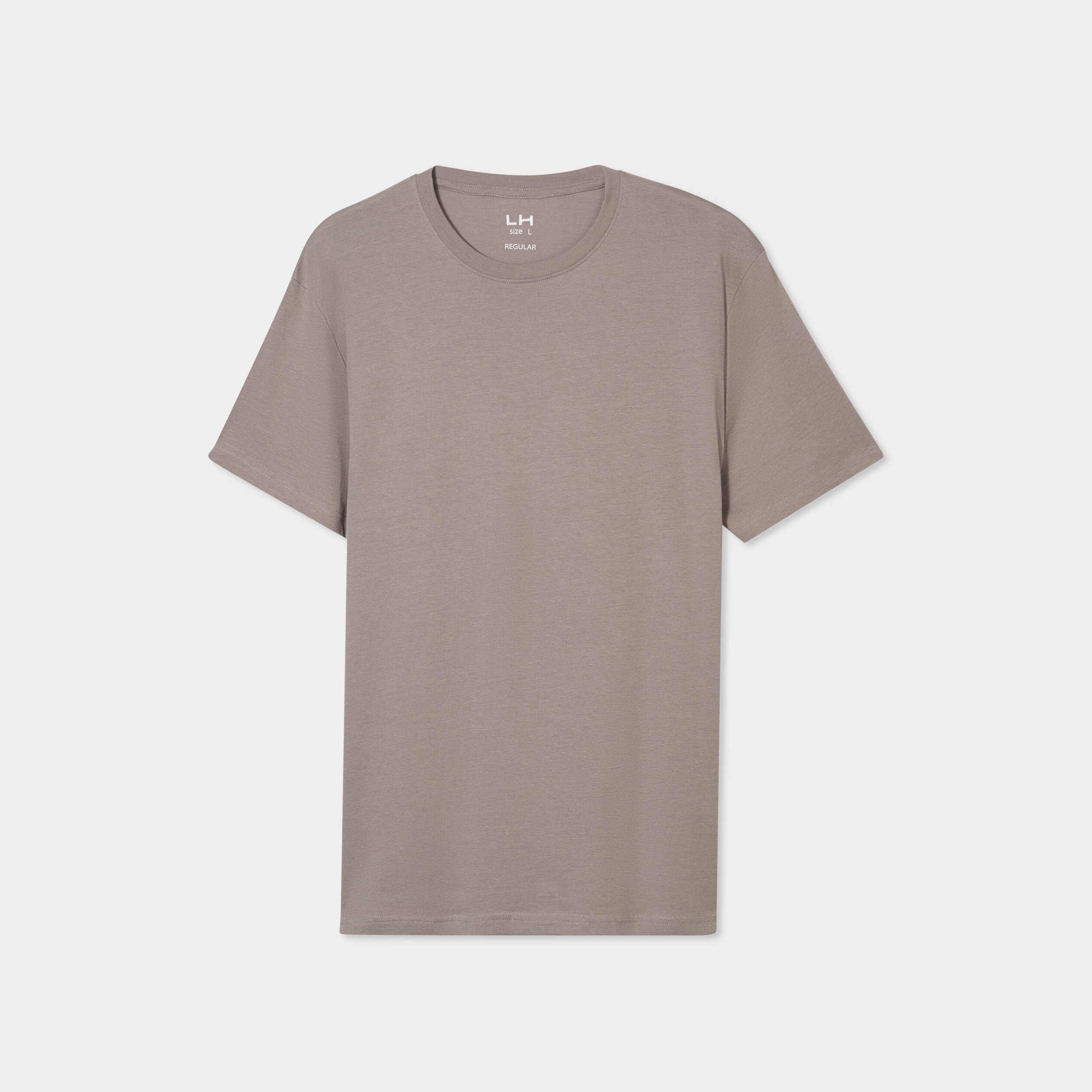 t shirt en coton manches courtes gris homme T-shirt en coton manches courtes gris homme