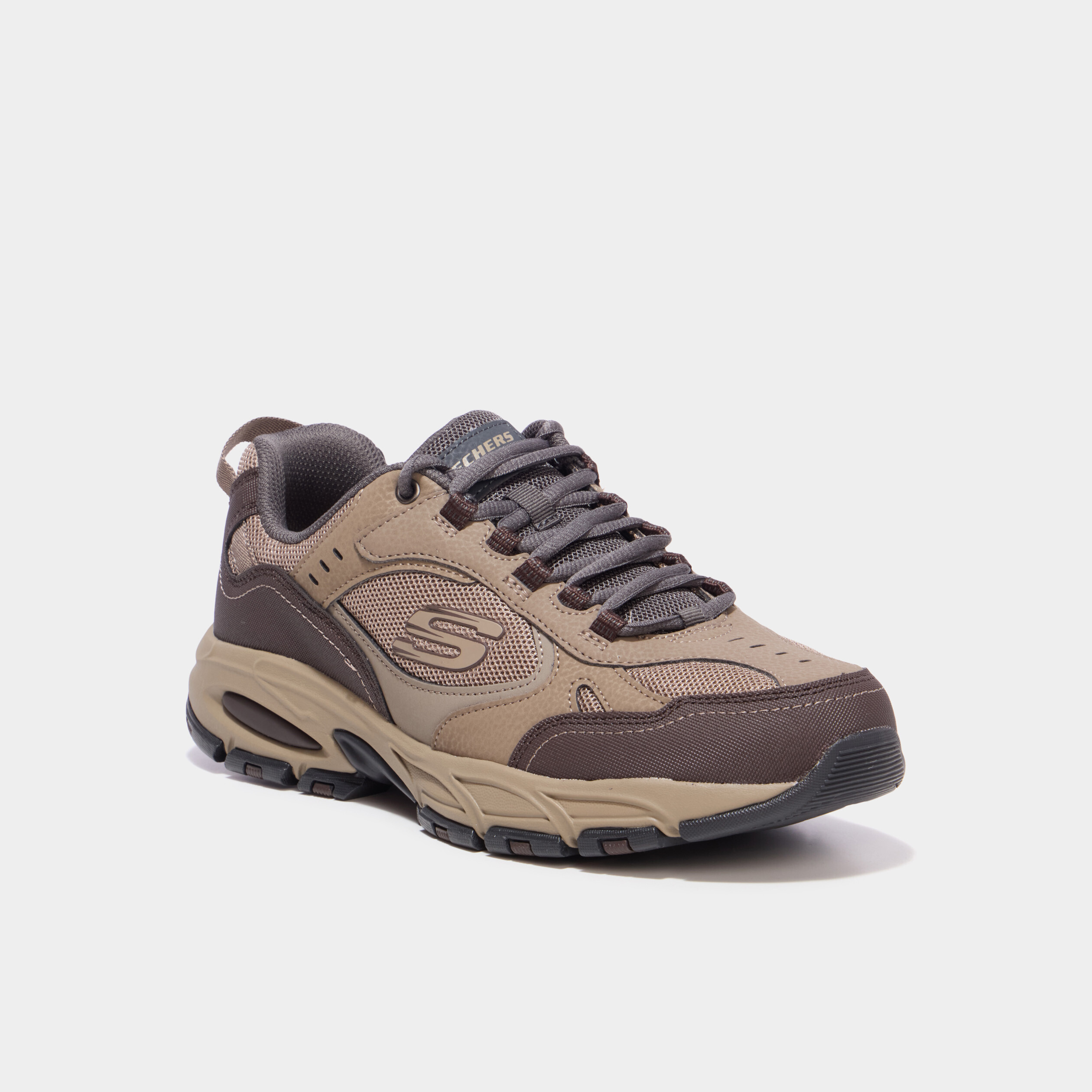 Baskets running semelle m&eacute;moire de forme sable homme