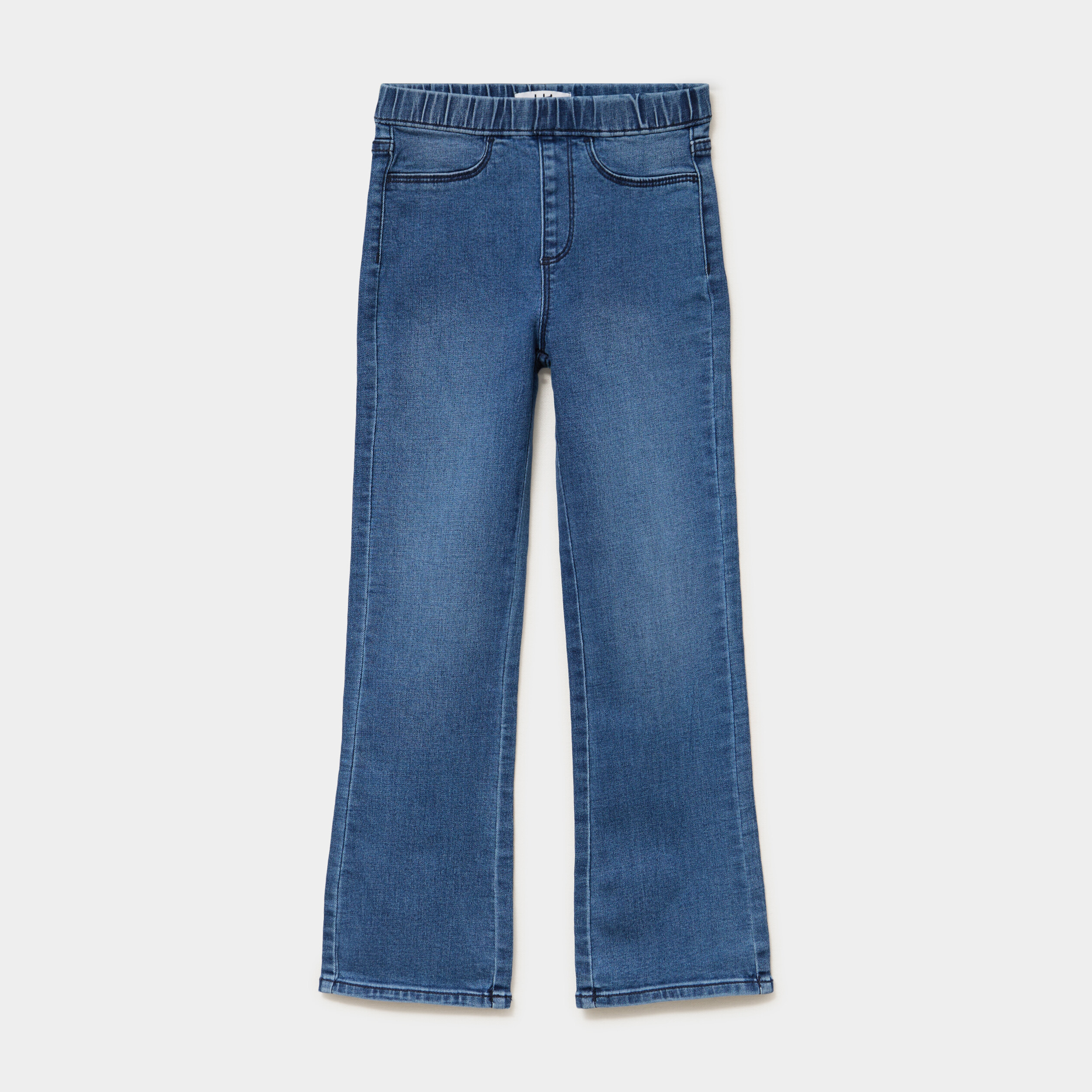 Jegging bootcut taille &eacute;lastiqu&eacute;e bleu clair fille