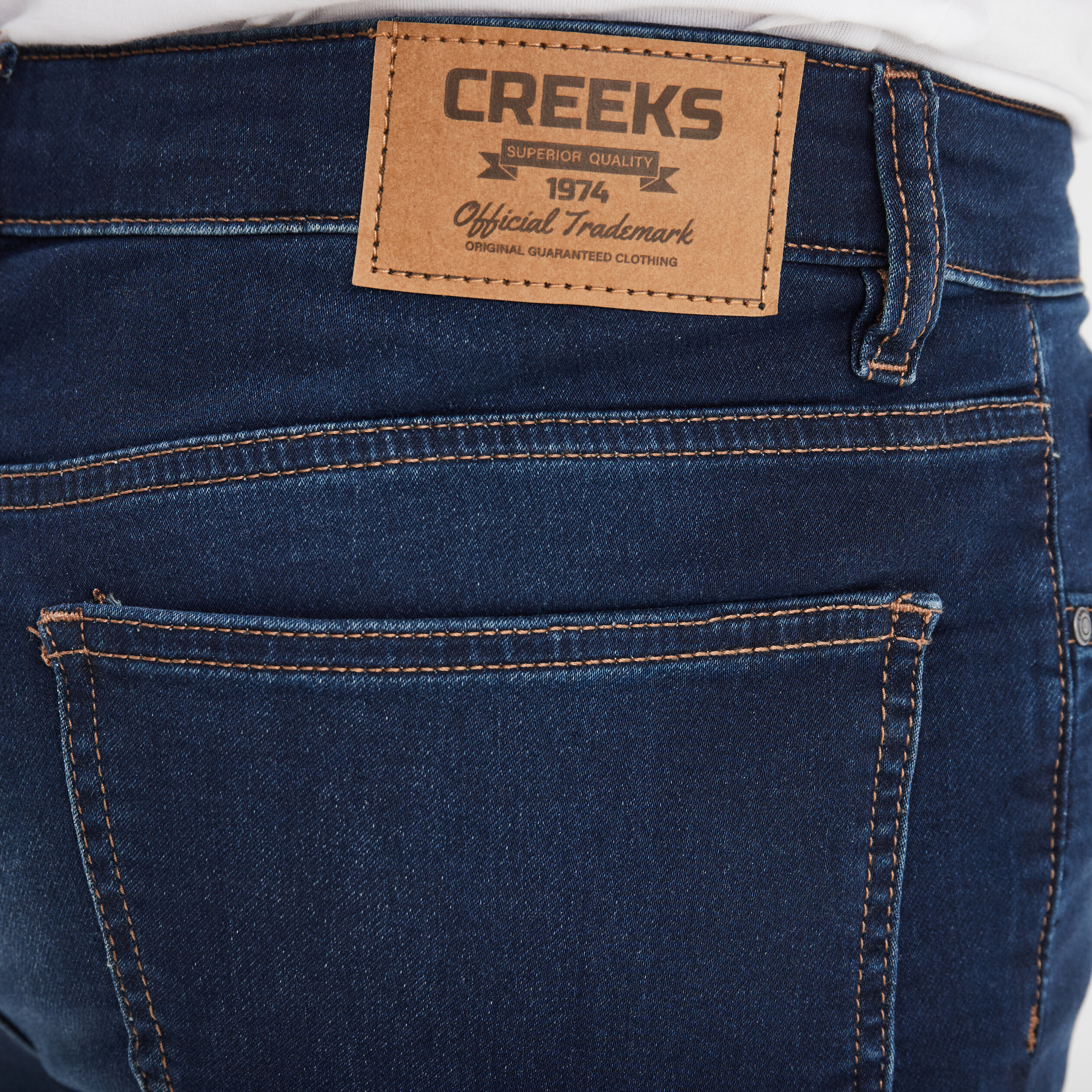 Jeans coupe slim denim brut homme