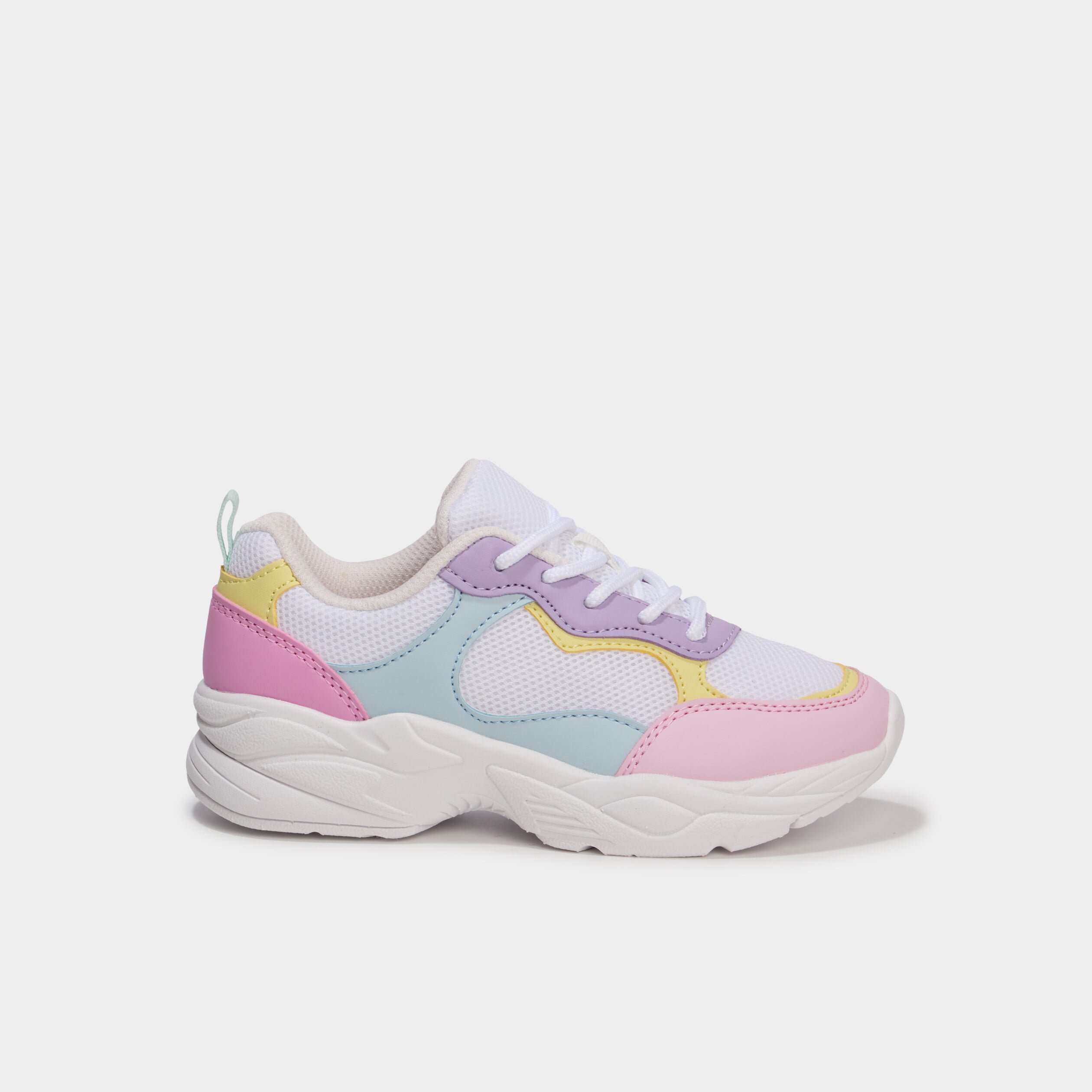 Baskets running semelle m&eacute;moire de forme multicolore fille