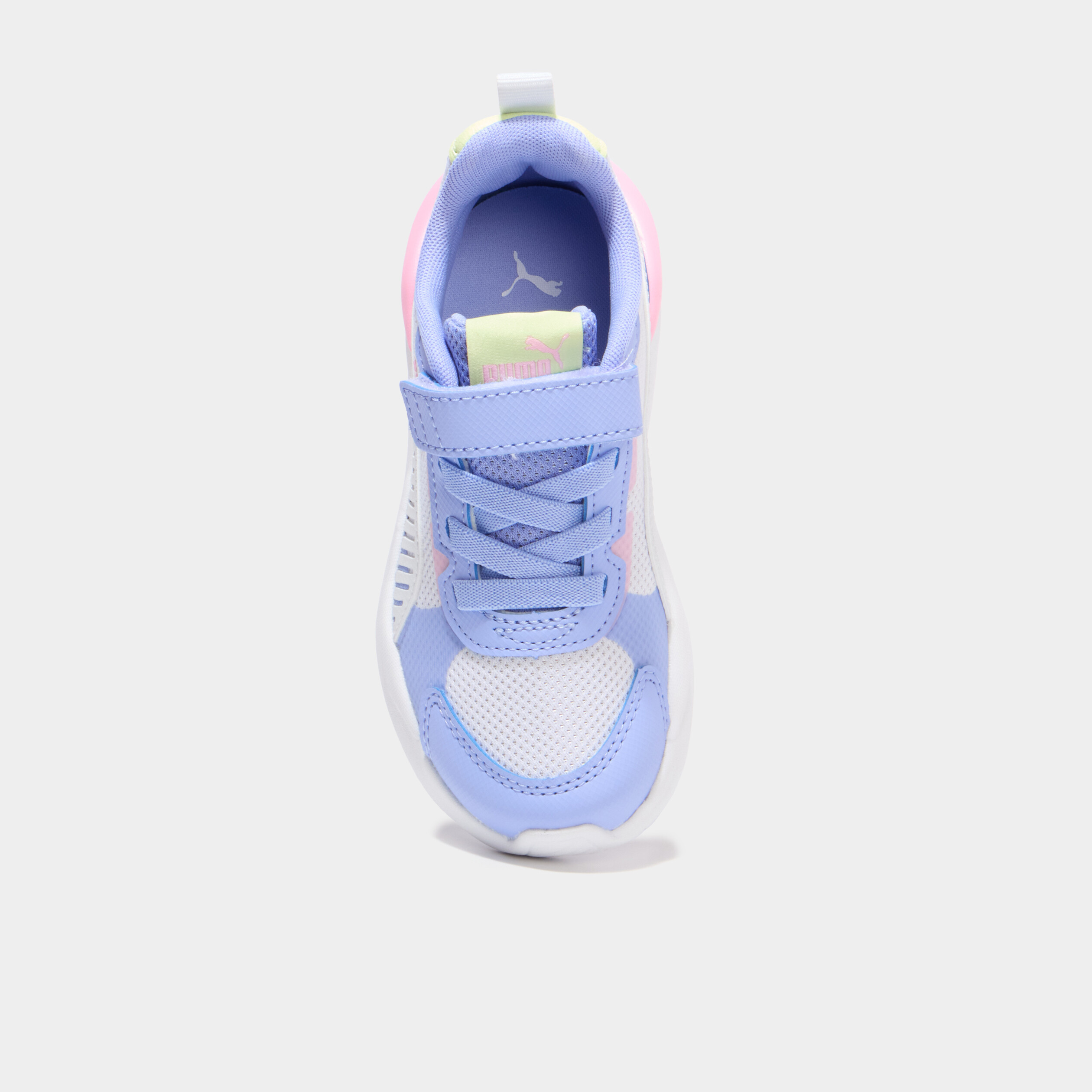 Baskets running &agrave; scratchs Puma XRAY violet fluo fille
