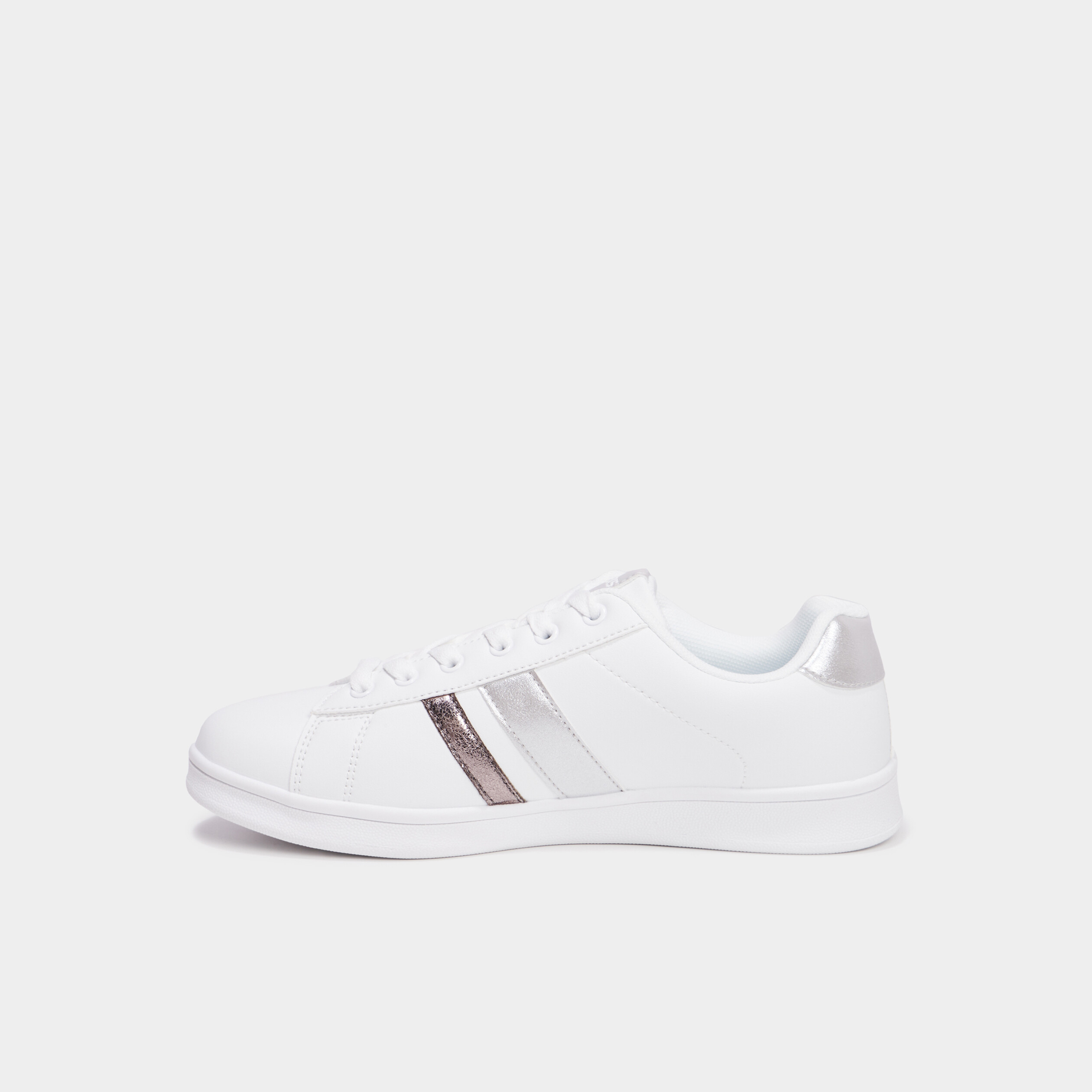 tennis basses a lacets creeks tahana gris argent femme Tennis basses à lacets Creeks Tahana gris argent femme