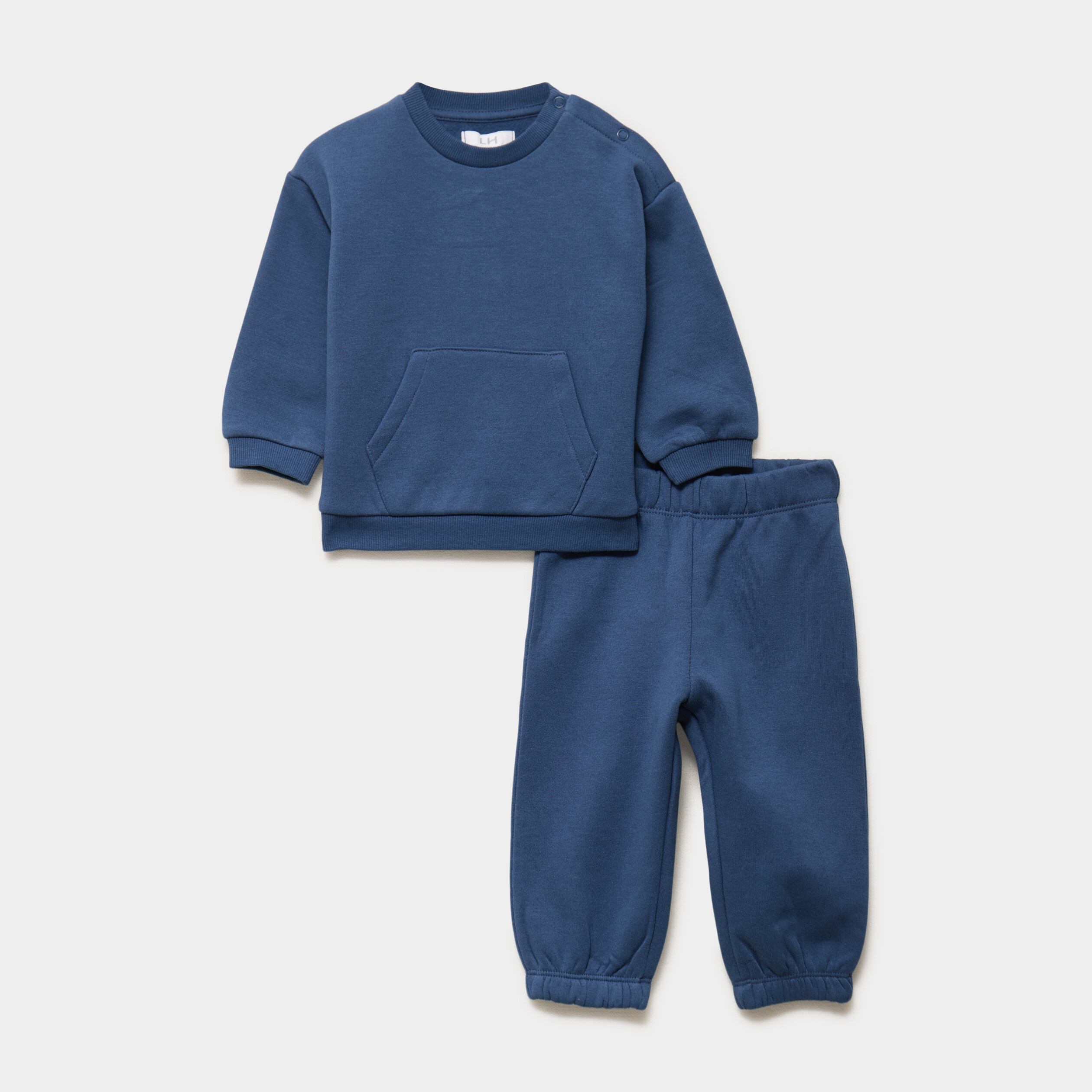 Ensemble de jogging molletonn&eacute; bleu marine b&eacute;b&eacute; gar&ccedil;on
