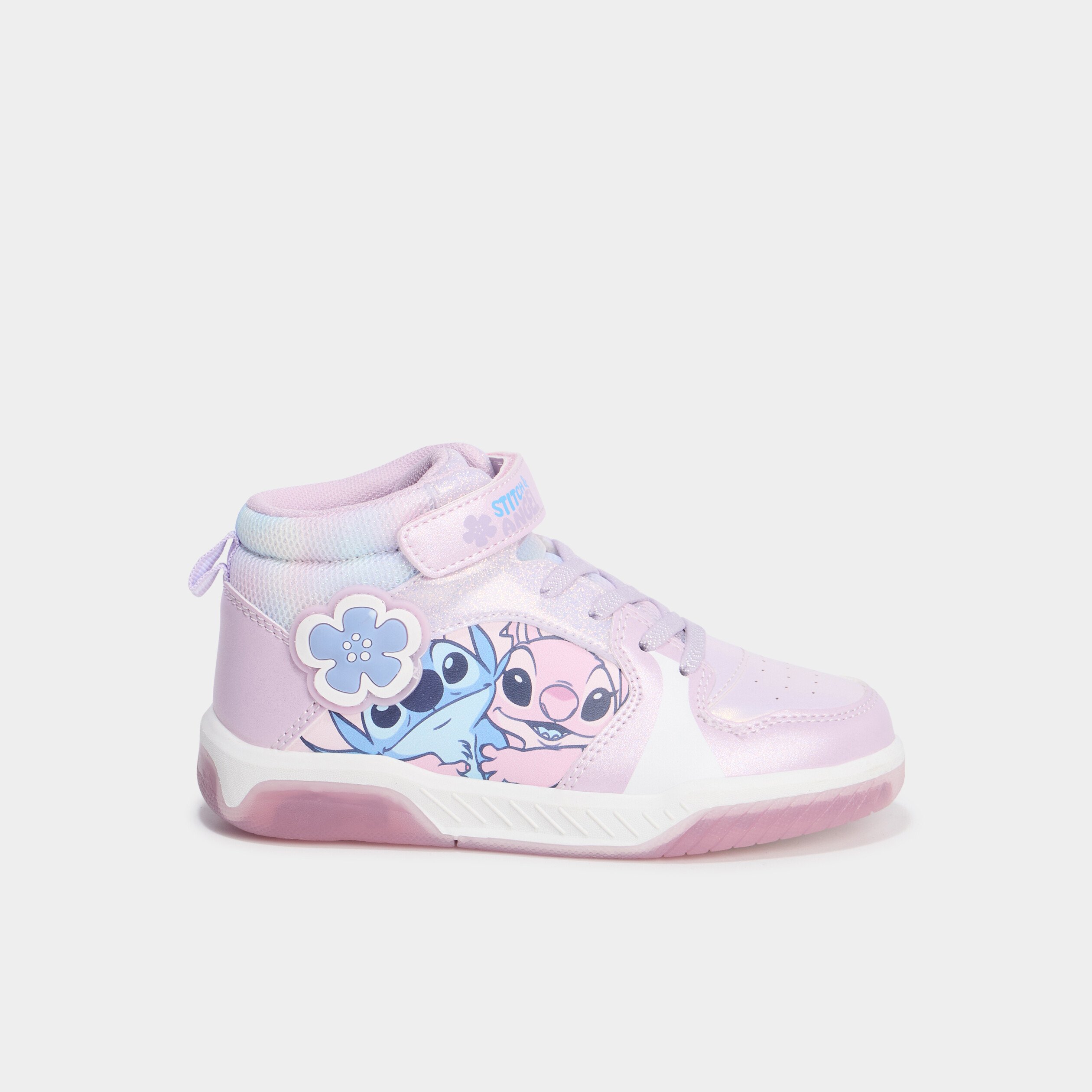 baskets montantes lumineuses stitch violet fille Baskets montantes lumineuses Stitch violet fille