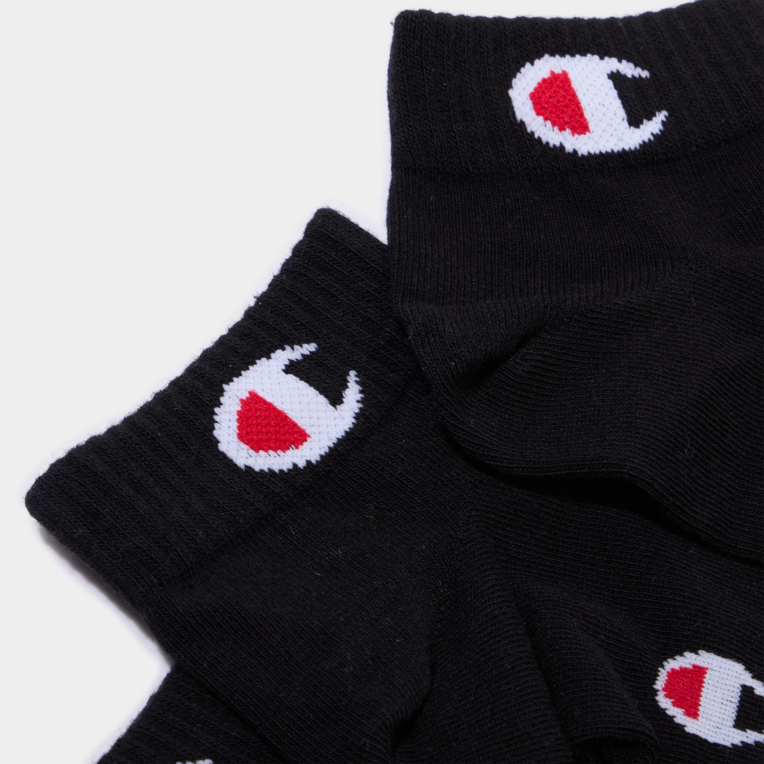 Lot 3 paires socquettes Champion noir homme