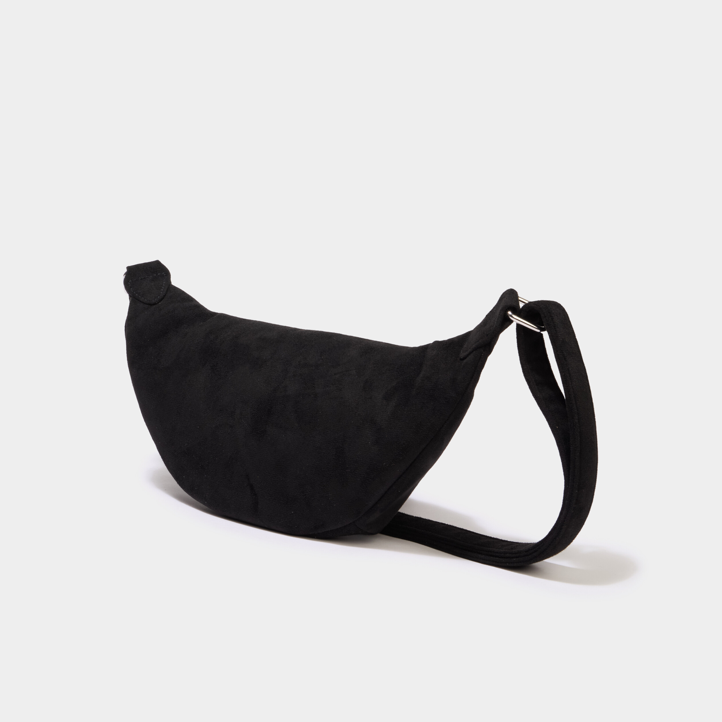 Sac banane su&eacute;dine avec d&eacute;tails clout&eacute;s noir femme