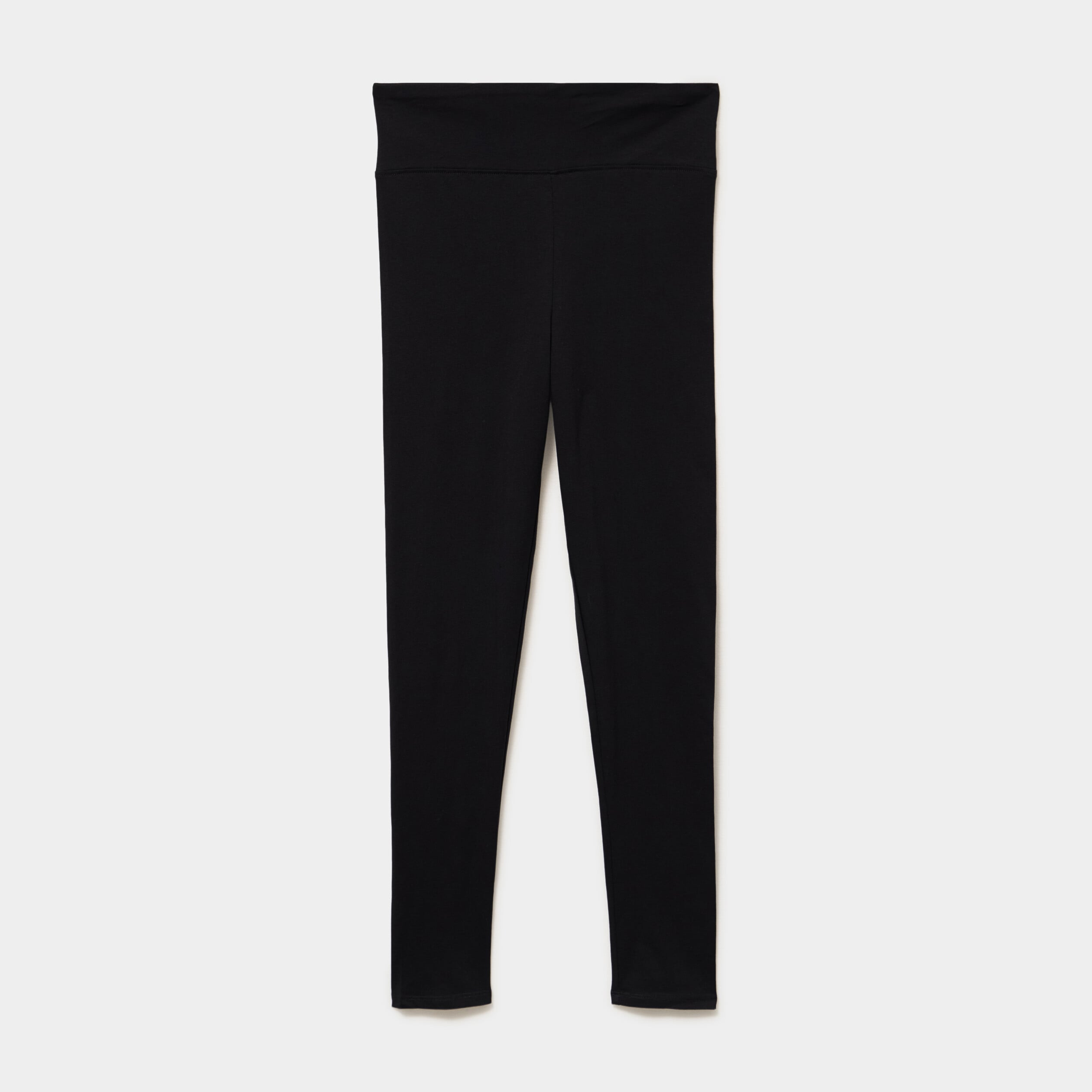 Legging taille haute coton noir femme