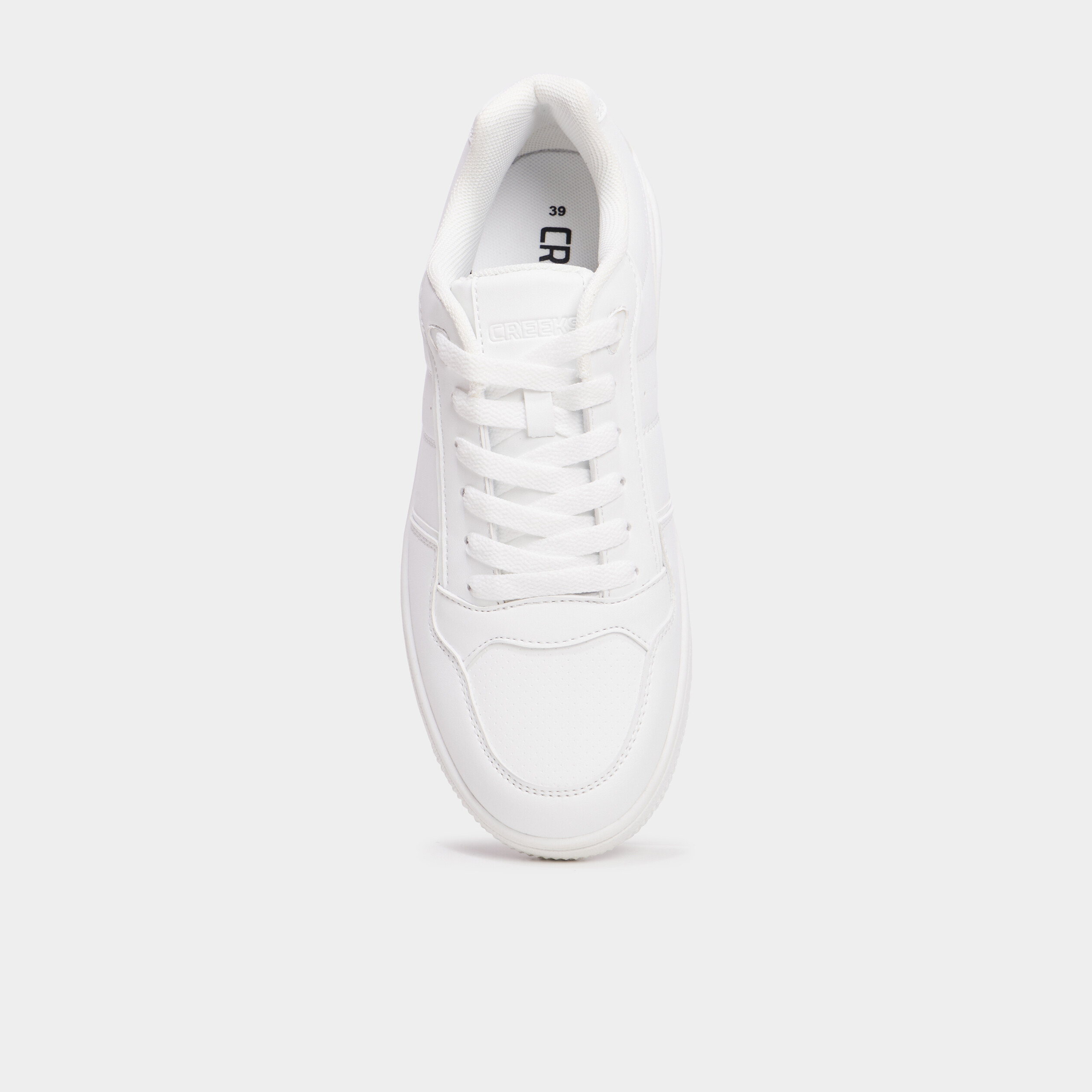 Tennis basses semelle épaisse Creeks blanc femme