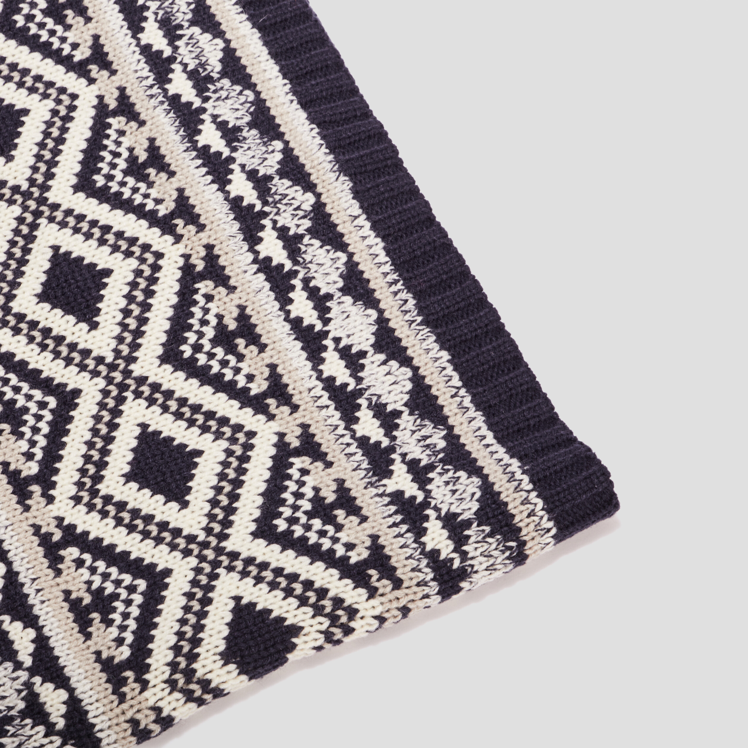Tour de cou tricoté multicolore homme