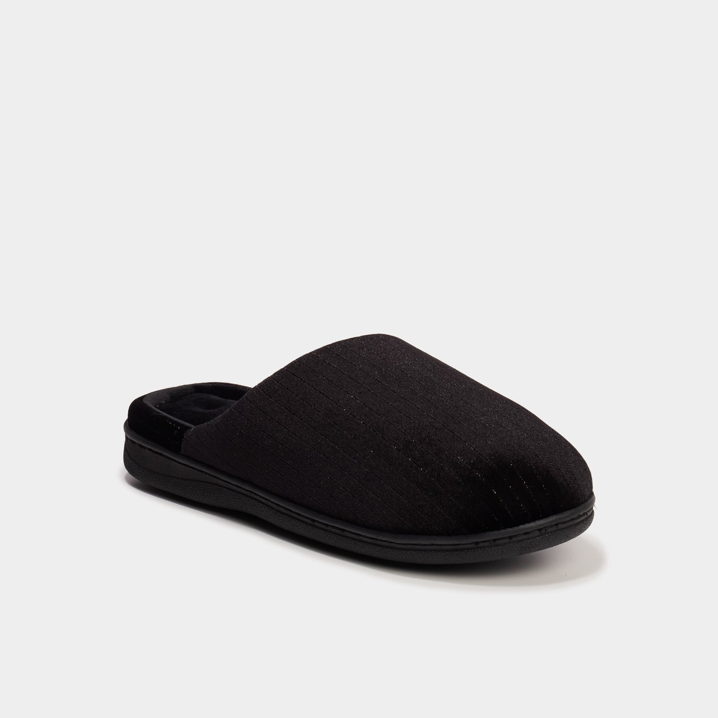 Chaussons mules noir femme