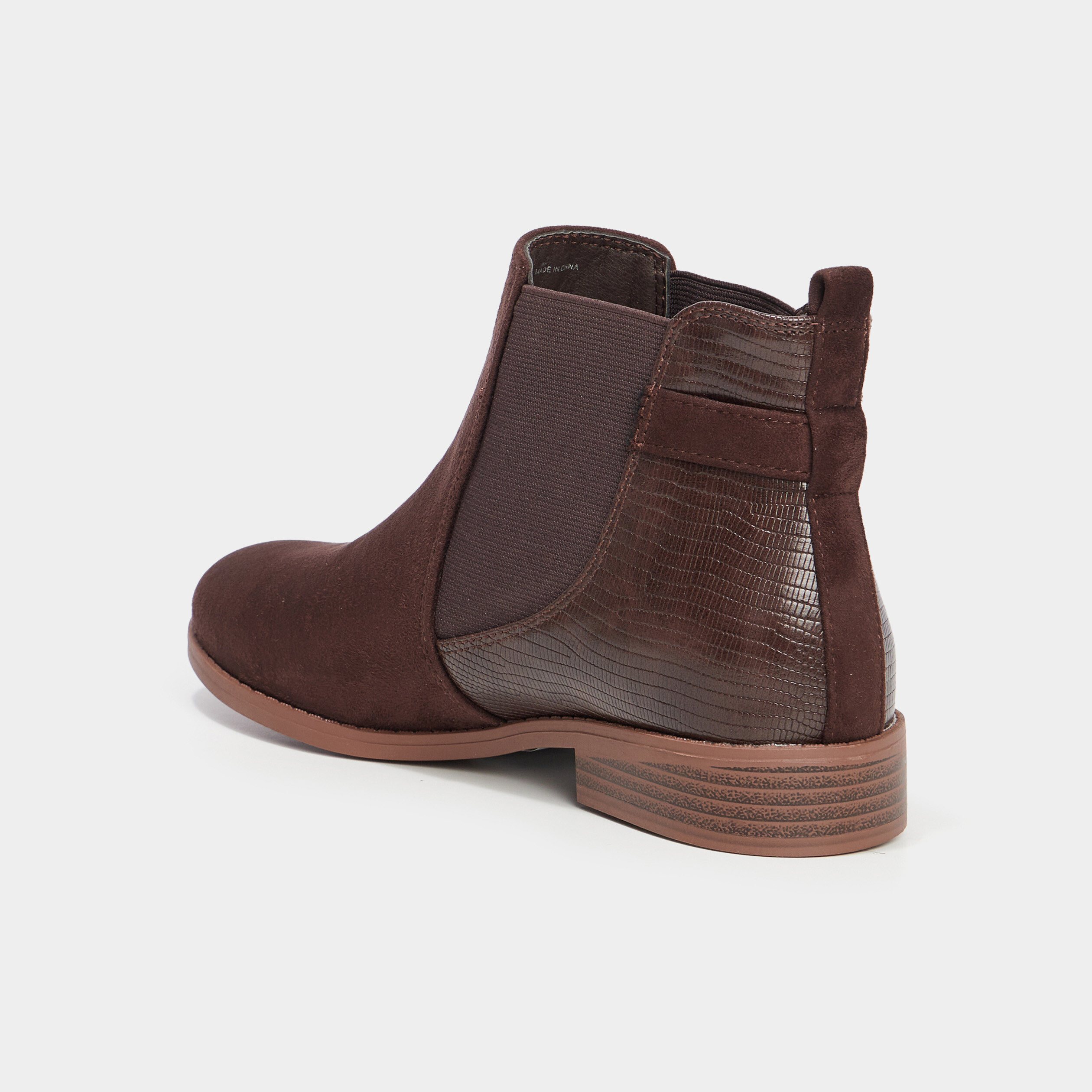 bottines chelsea avec boucles marron fonce femme Bottines chelsea avec boucles marron foncé femme